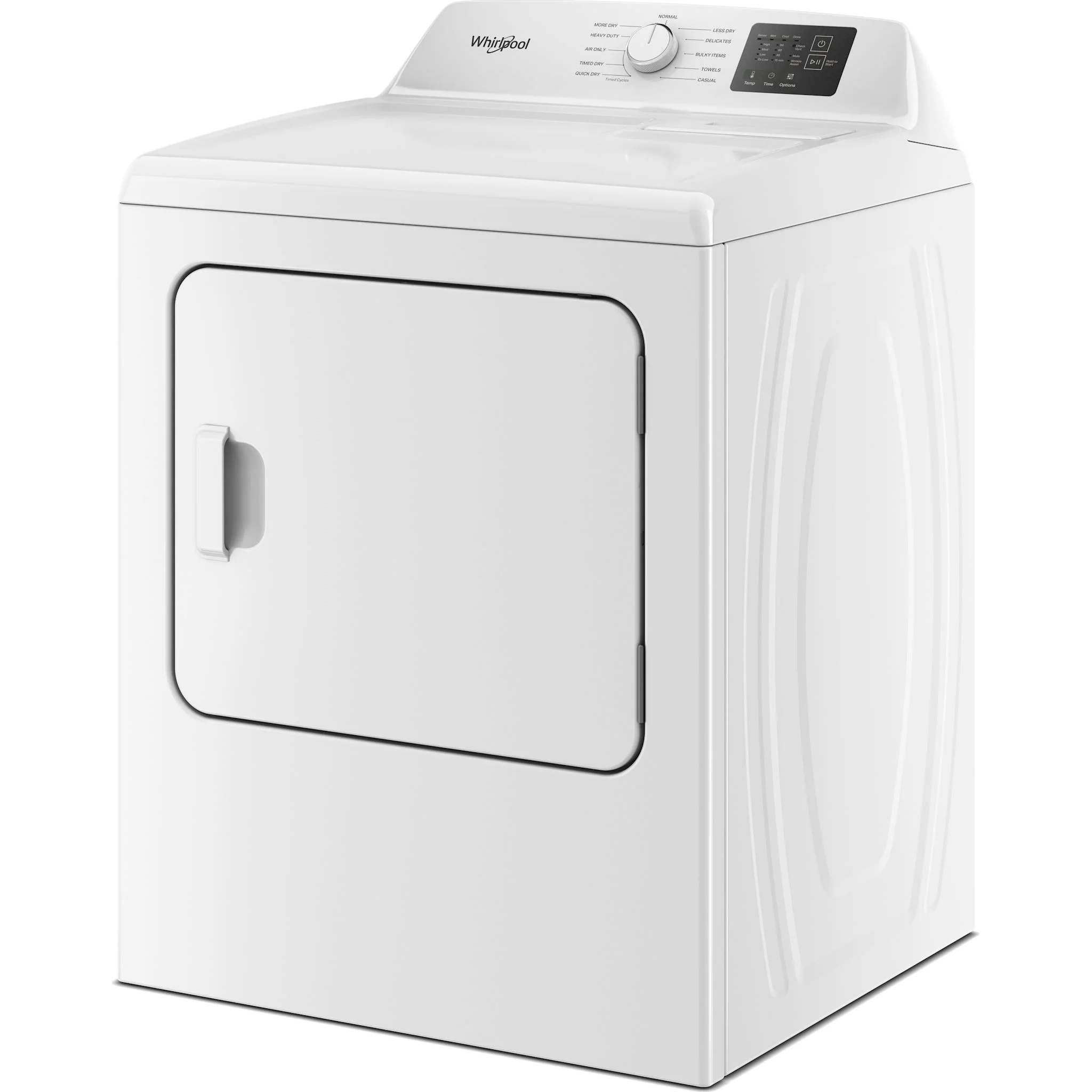 Whirlpool 7.0 cu. ft. Electric Dryer with Adaptive Dry - Vented Top Load Matching -White (YWED4105SW) - Image 2