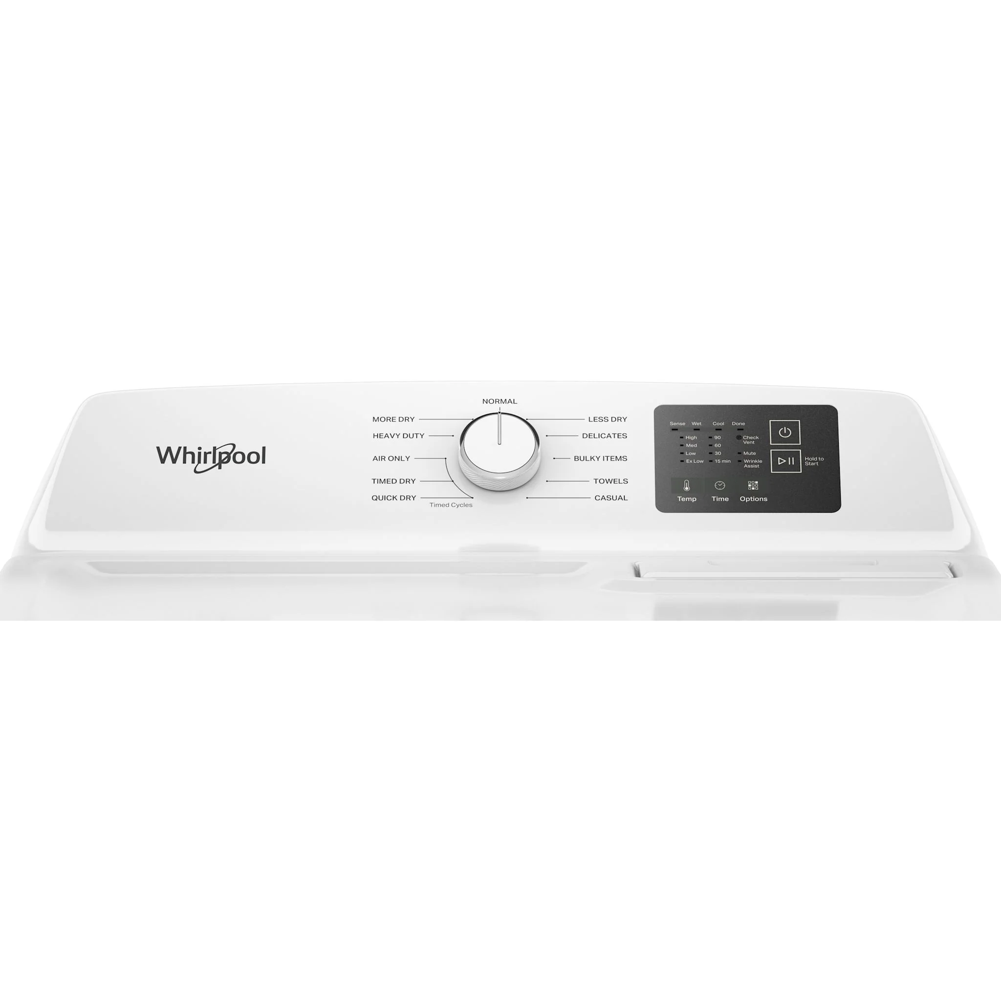 Whirlpool 7.0 cu. ft. Electric Dryer with Adaptive Dry - Vented Top Load Matching -White (YWED4105SW) - Image 5