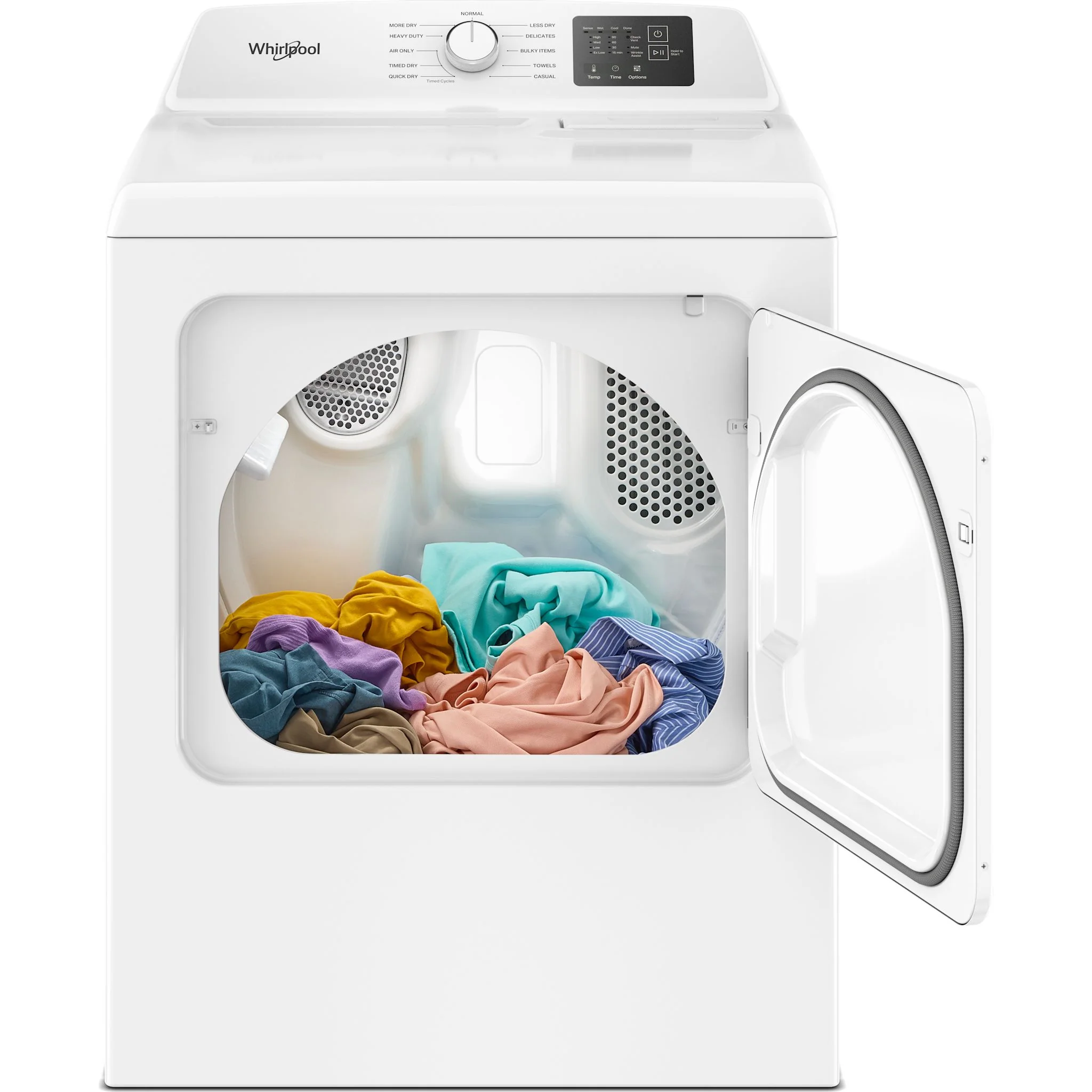 Whirlpool 7.0 cu. ft. Electric Dryer with Adaptive Dry - Vented Top Load Matching -White (YWED4105SW) - Image 6