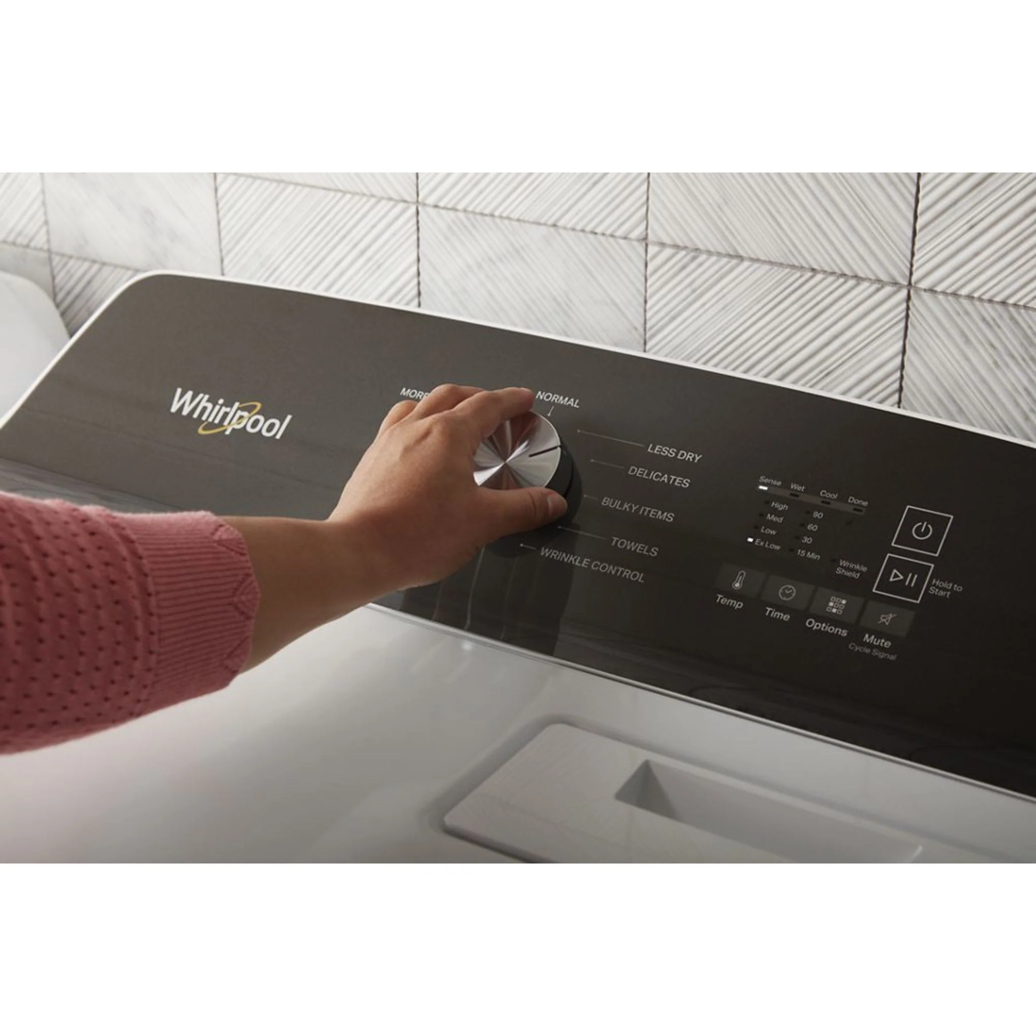 Whirlpool 7.0 Cu. Ft. Top Load Electric Moisture Sensing Dryer with Steam -White (YWED5050LW) - Image 20
