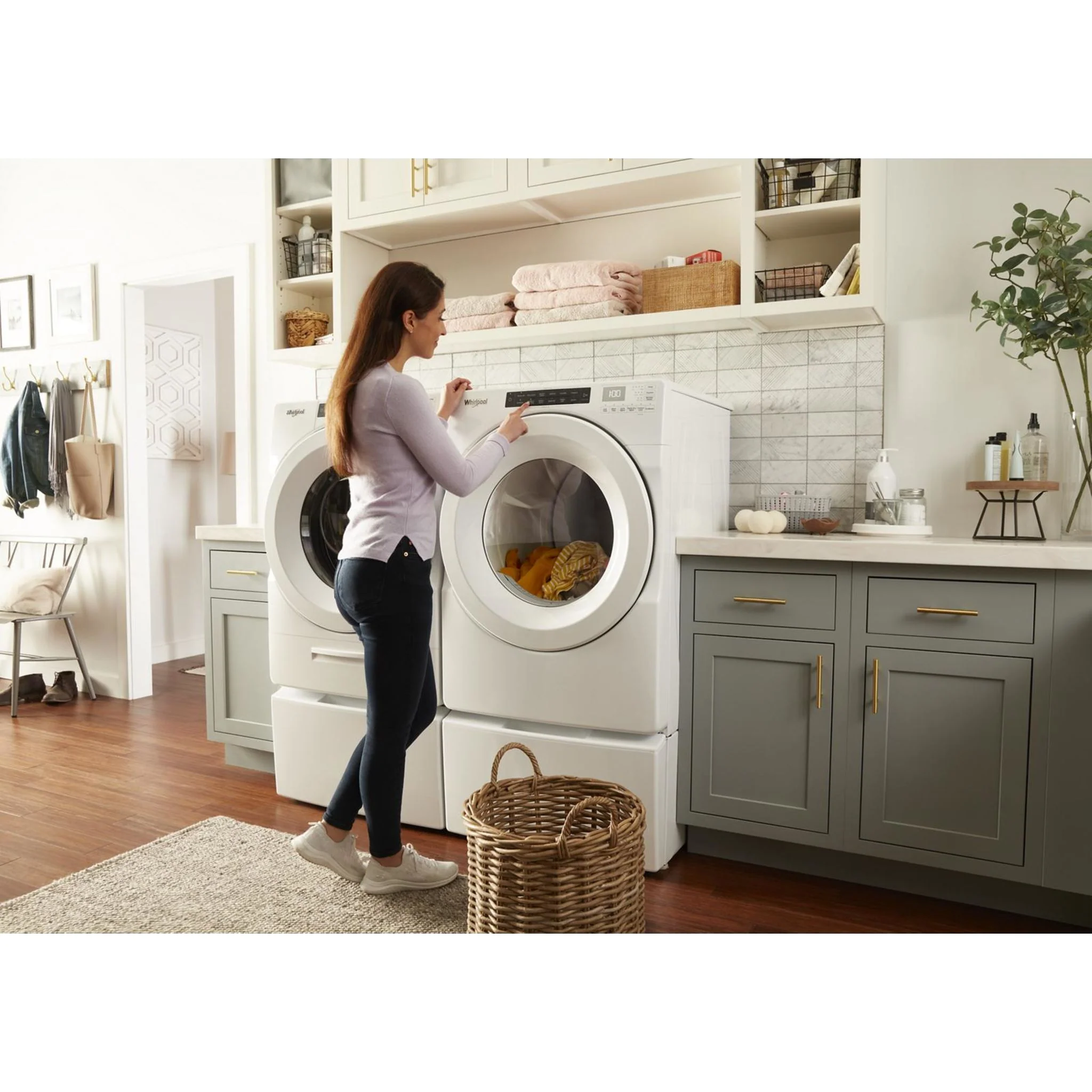 Whirlpool 7.4 cu. ft. Front Load Electric Dryer with Intuitive Touch Controls -White (YWED5620HW) - Image 17