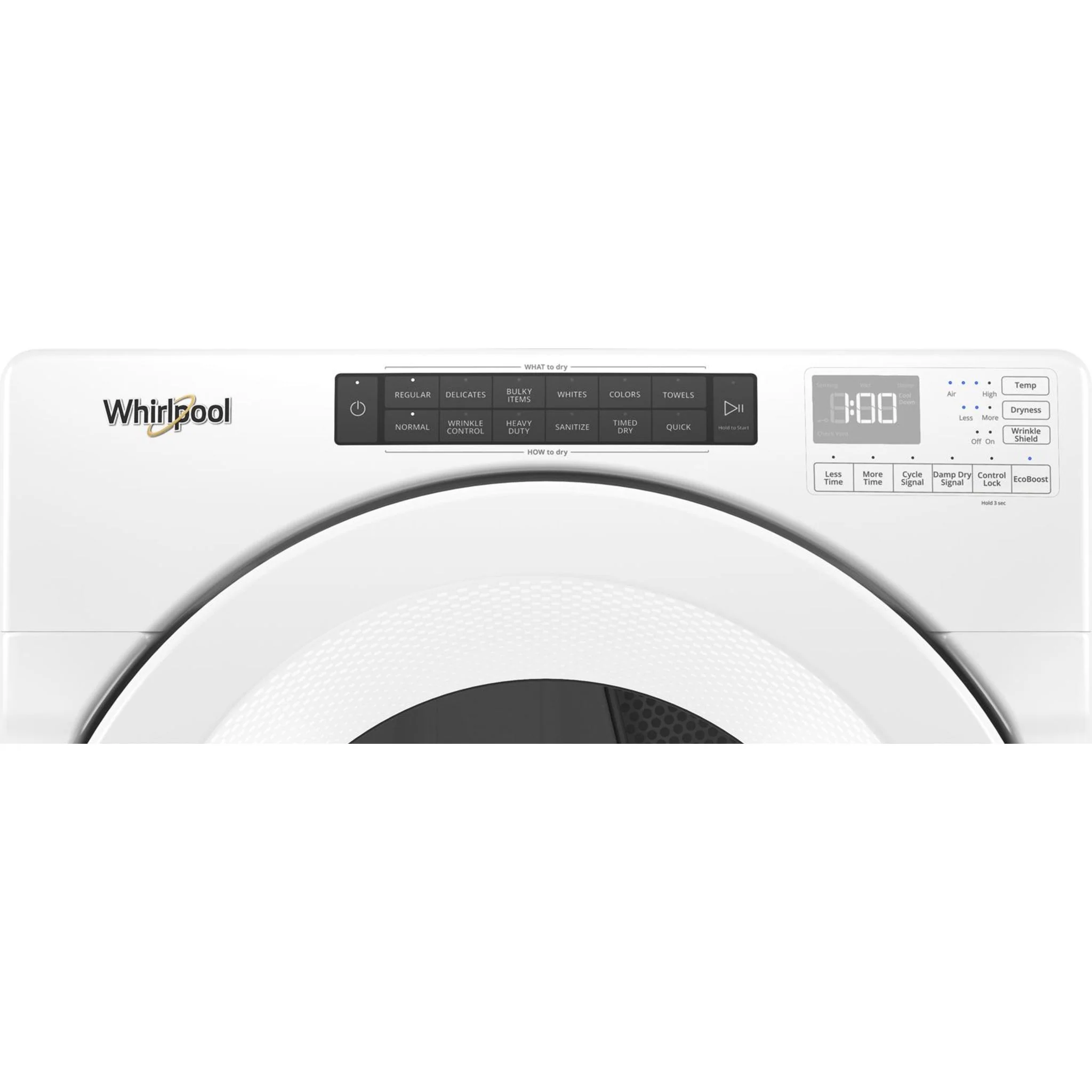 Whirlpool 7.4 cu. ft. Front Load Electric Dryer with Intuitive Touch Controls -White (YWED5620HW) - Image 4