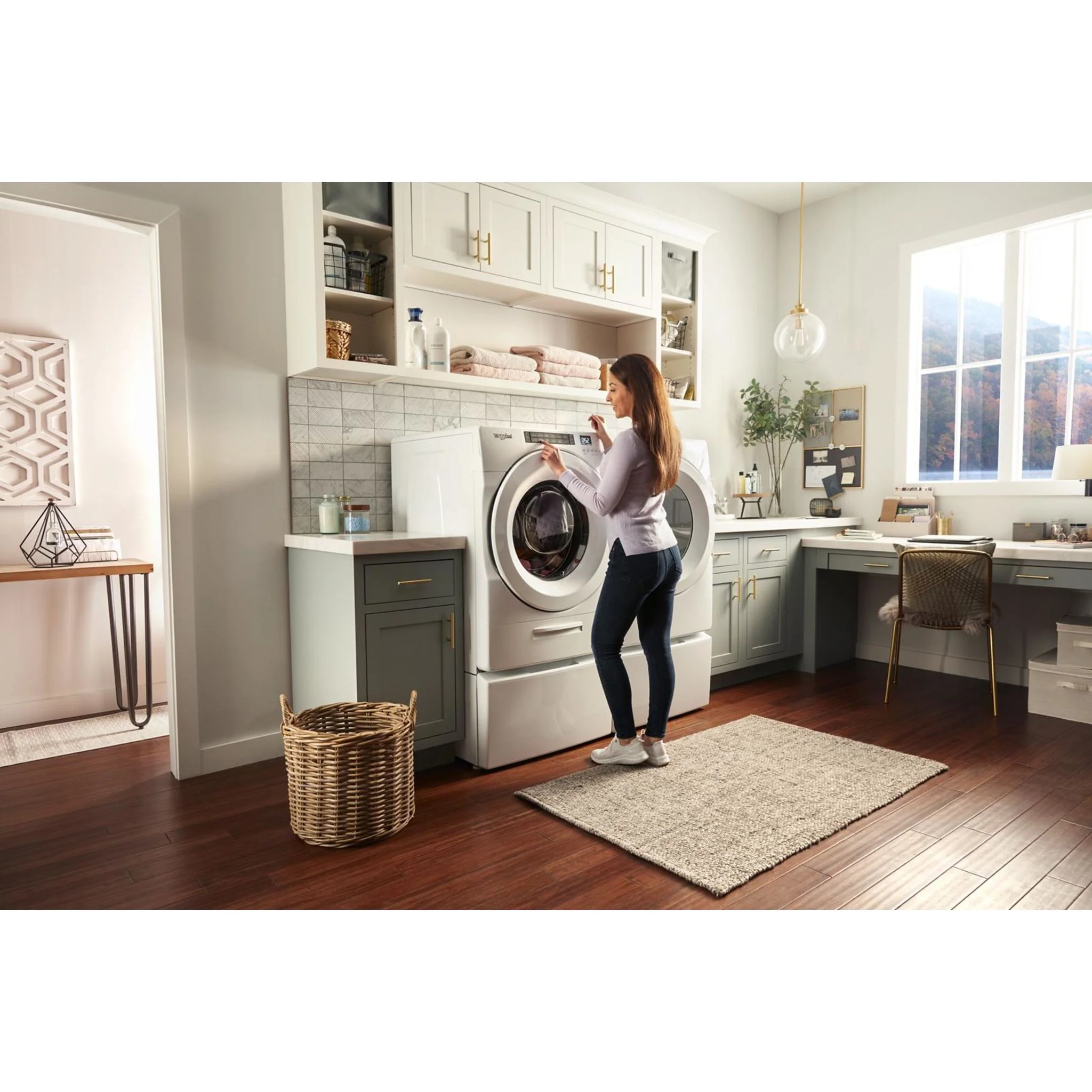 Whirlpool 7.4 cu. ft. Front Load Electric Dryer with Intuitive Touch Controls -White (YWED5620HW) - Image 9