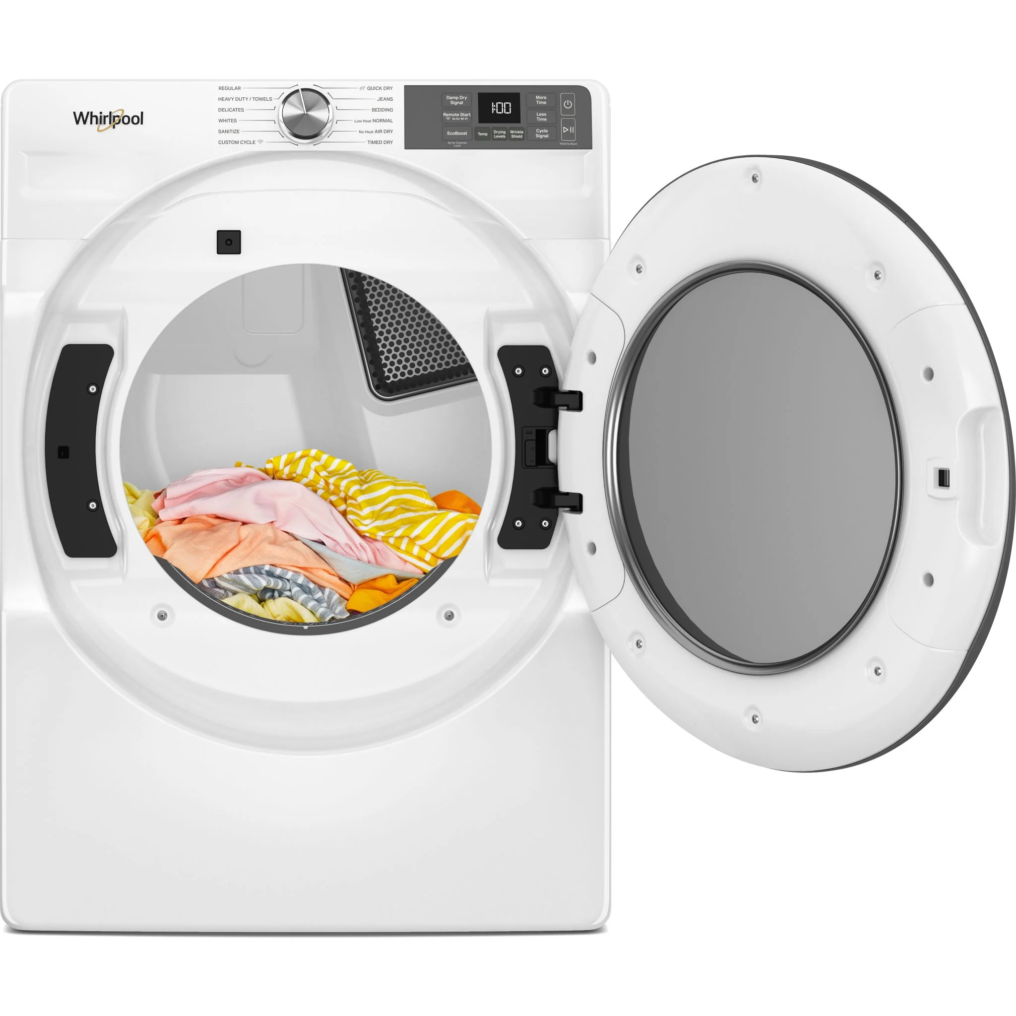 Whirlpool 7.4 cu. ft. Smart Front Load ENERGY STAR Electric Dryer with Wrinkle ShieldOption -White (YWED5720RW) - Image 5