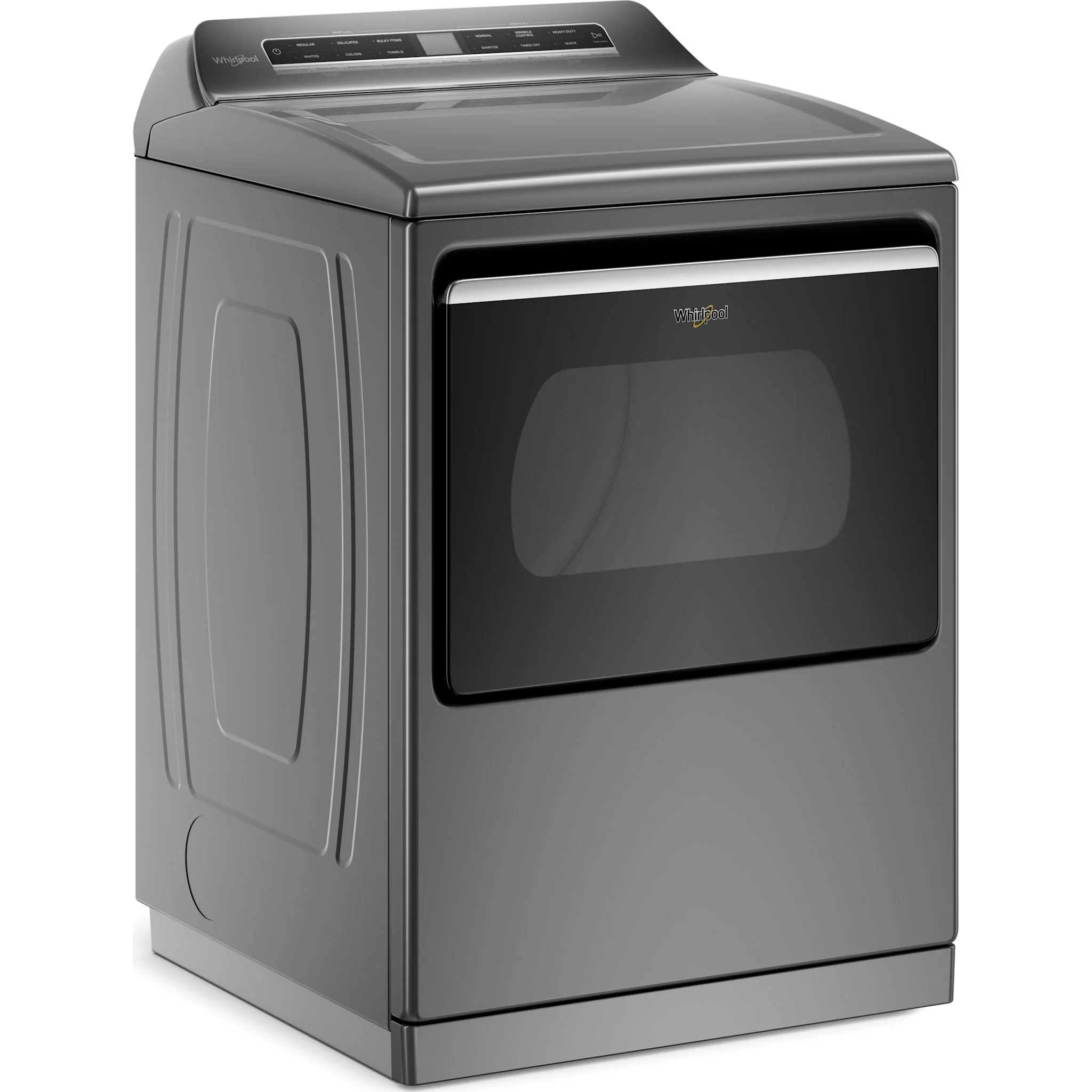 Whirlpool 7.4 cu. ft. Smart Top Load Electric Dryer -Chrome Shadow (YWED7120HC) - Image 2