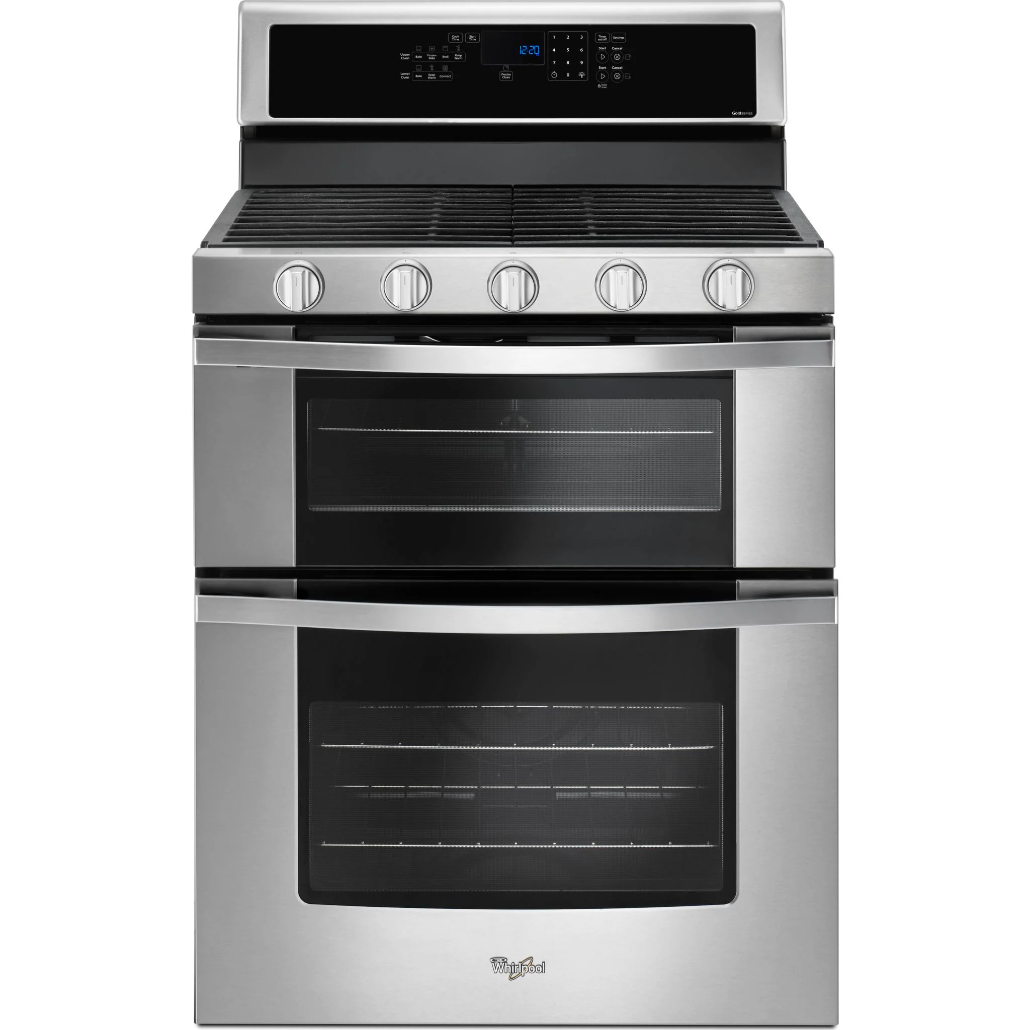 Whirlpool 6.0 Cu. Ft. Gas Double Oven Range with Center Oval Burner -Stainless Steel (WGG745S0FS) - Image 29