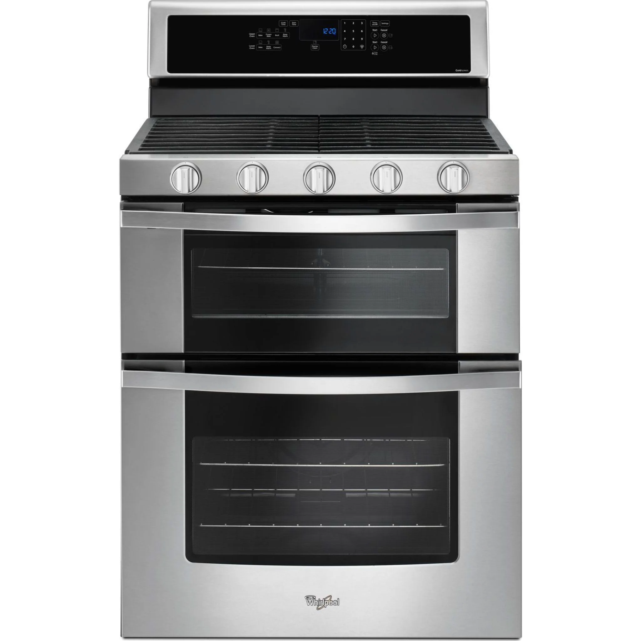 Whirlpool 6.0 Cu. Ft. Gas Double Oven Range with Center Oval Burner -Stainless Steel (WGG745S0FS) - Image 7