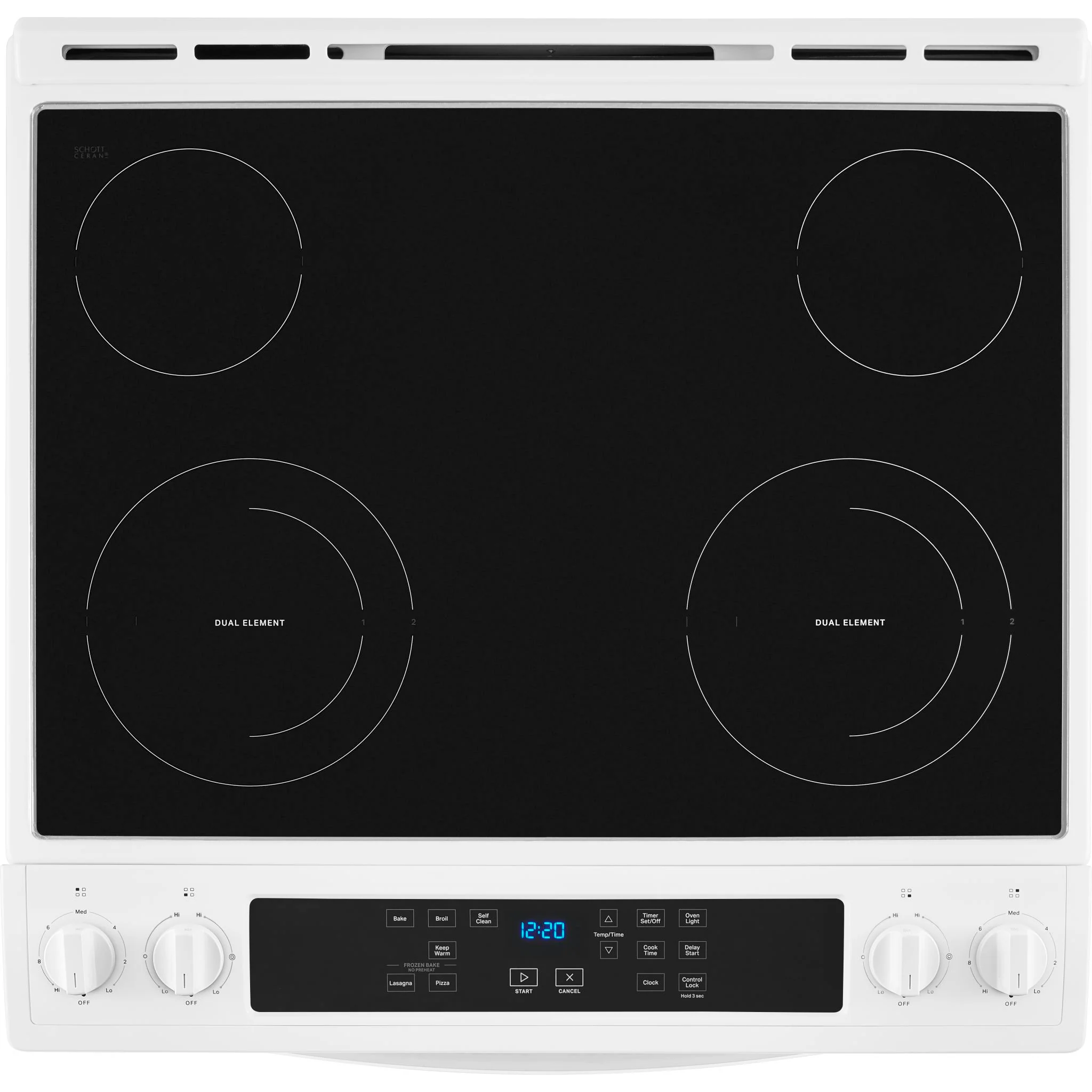 Whirlpool 4.8 Cu. Ft. Electric Range with Frozen BakeTechnology -White (YWEE515S0LW) - Image 4