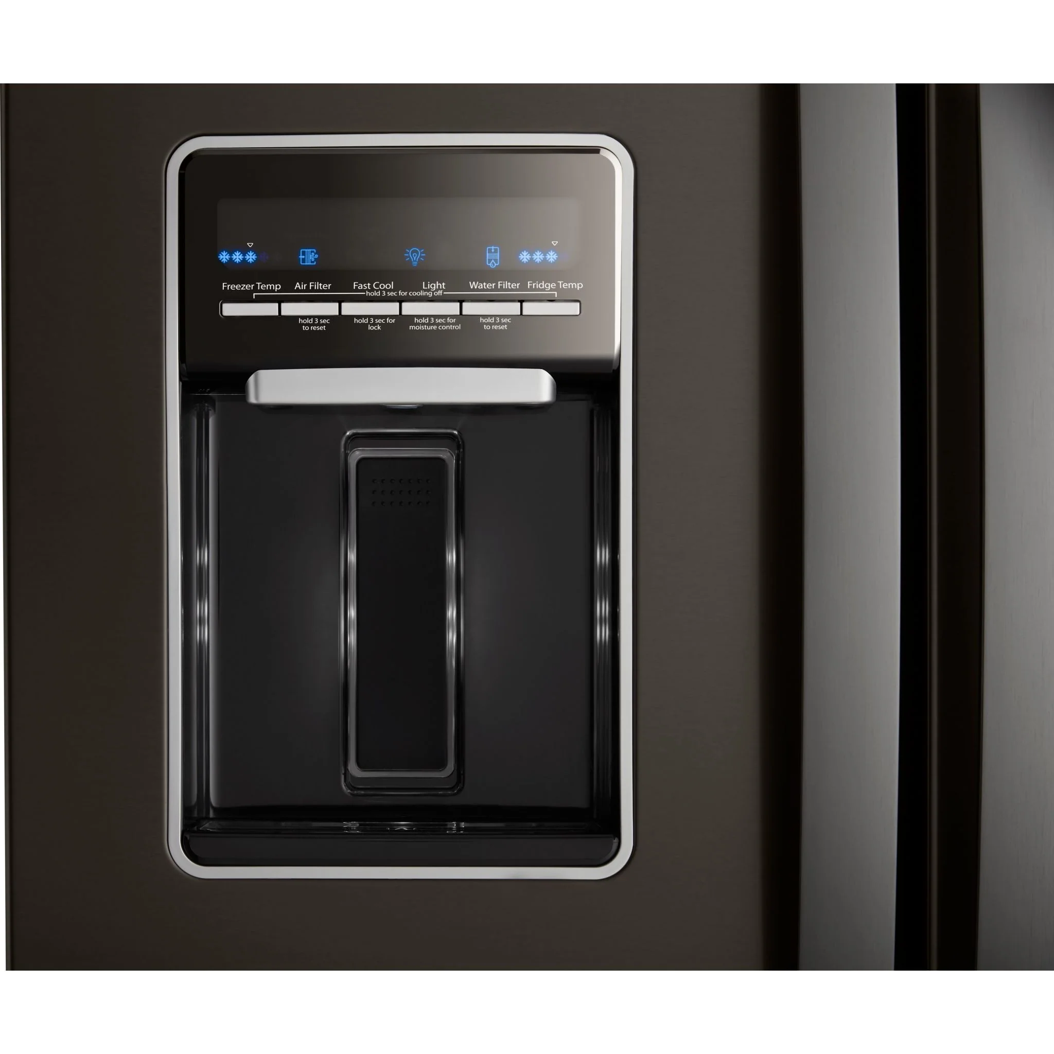 Whirlpool 30-inch Wide French Door Refrigerator - 20 cu. ft. -Black Stainless (WRF560SEHV) - Image 4