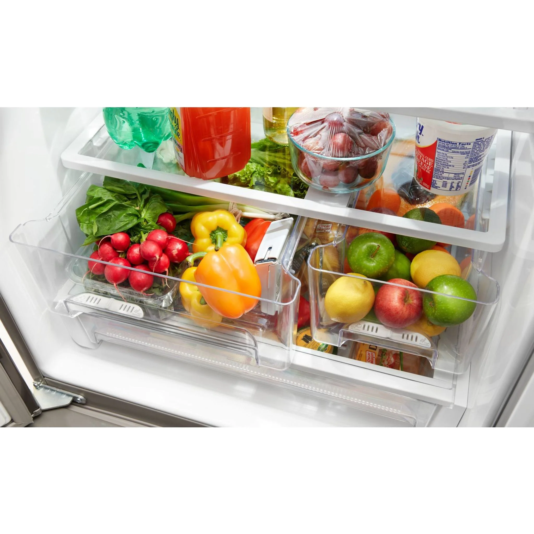 Whirlpool 30-inch Wide French Door Refrigerator - 20 cu. ft. -Black Stainless (WRF560SFHV) - Image 9