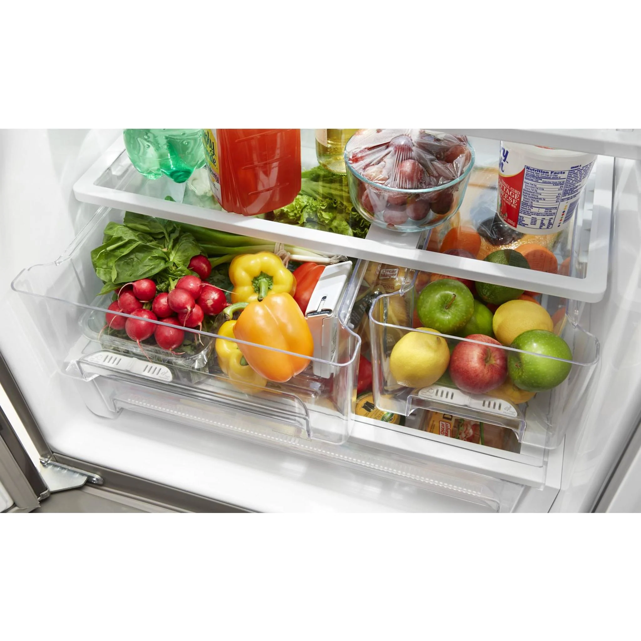 Whirlpool 30-inch Wide French Door Refrigerator - 20 cu. ft. -White (WRF560SFHW) - Image 30