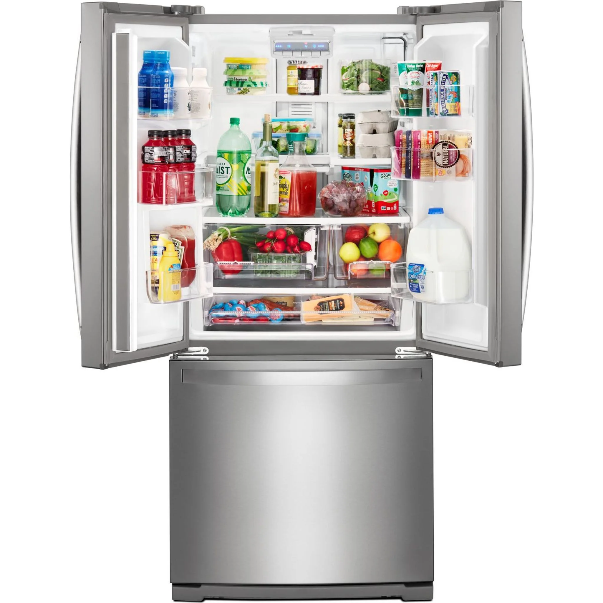 Whirlpool 30-inch Wide French Door Refrigerator - 20 cu. ft. -Fingerprint Resistant Stainless Steel (WRF560SFHZ) - Image 12
