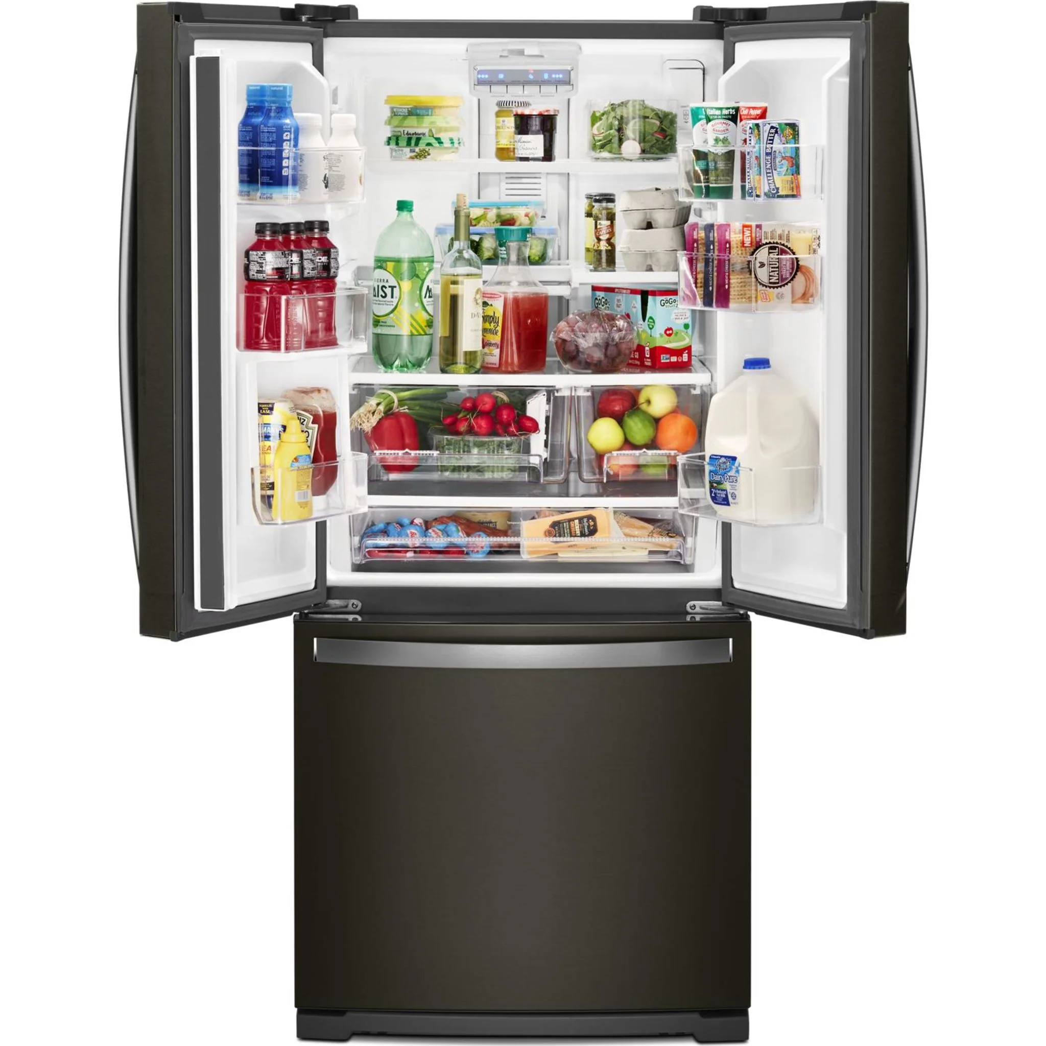 Whirlpool 30-inch Wide French Door Refrigerator - 20 cu. ft. -Black Stainless (WRF560SMHV) - Image 27