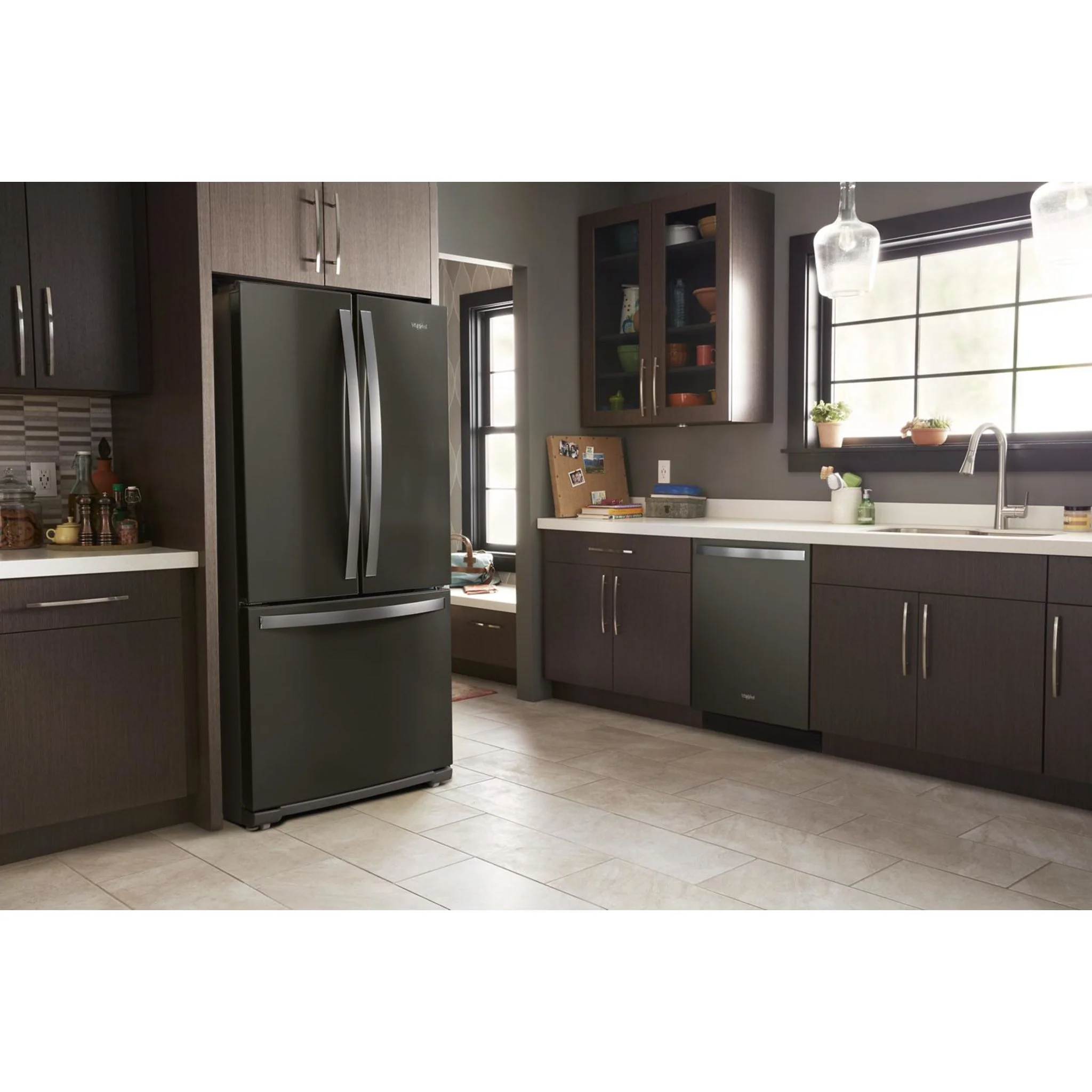 Whirlpool 30-inch Wide French Door Refrigerator - 20 cu. ft. -Black Stainless (WRF560SMHV) - Image 32