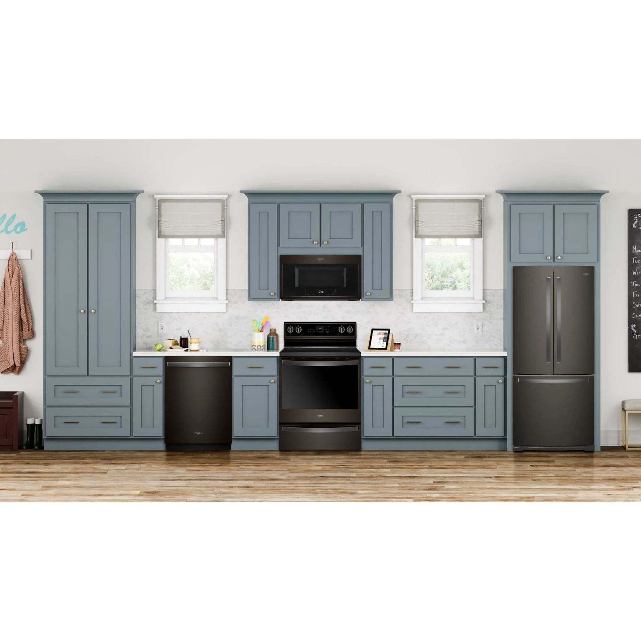 Whirlpool 30-inch Wide French Door Refrigerator - 20 cu. ft. -Black Stainless (WRF560SMHV) - Image 5