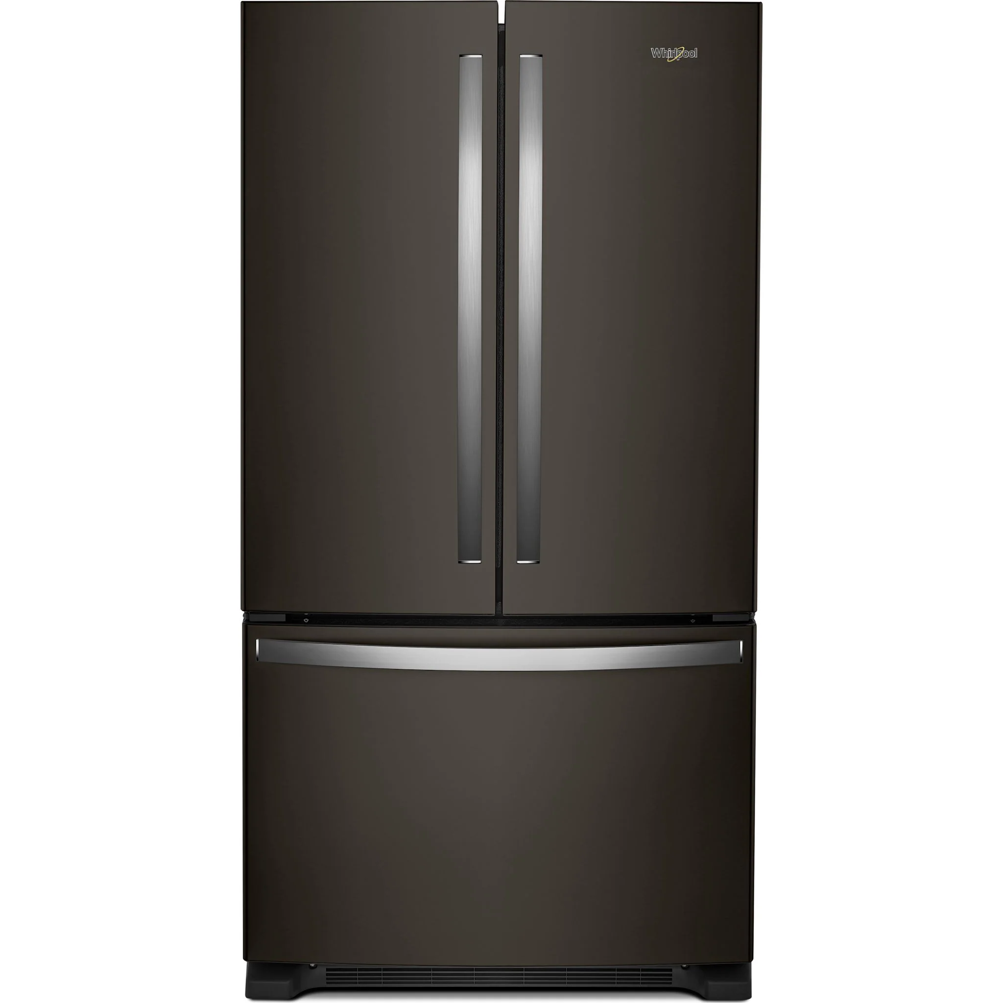 Whirlpool 36-Inch Wide Counter-Depth French Door Bottom Mount Refrigerator - 20 cu. ft. -Print Resist Black Stainless (WRFC2036RV)