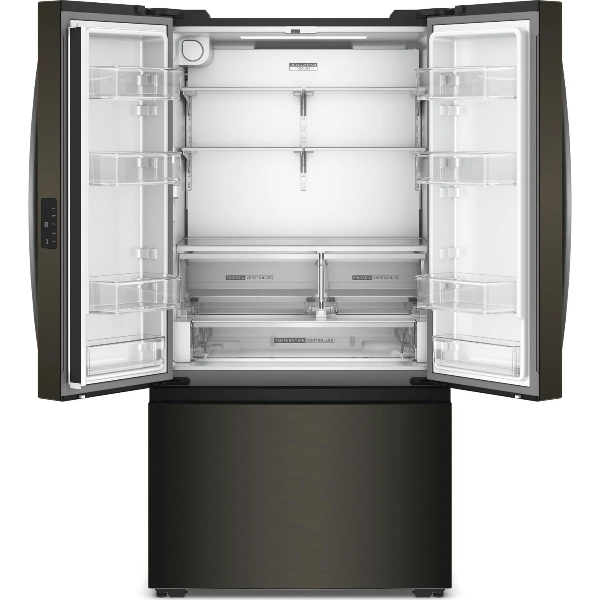 Whirlpool 36-inch Wide True Counter Depth 3-Door French Door Refrigerator - 24 cu. ft. - Black Stainless Finish (WRFC3036RV) - Image 13
