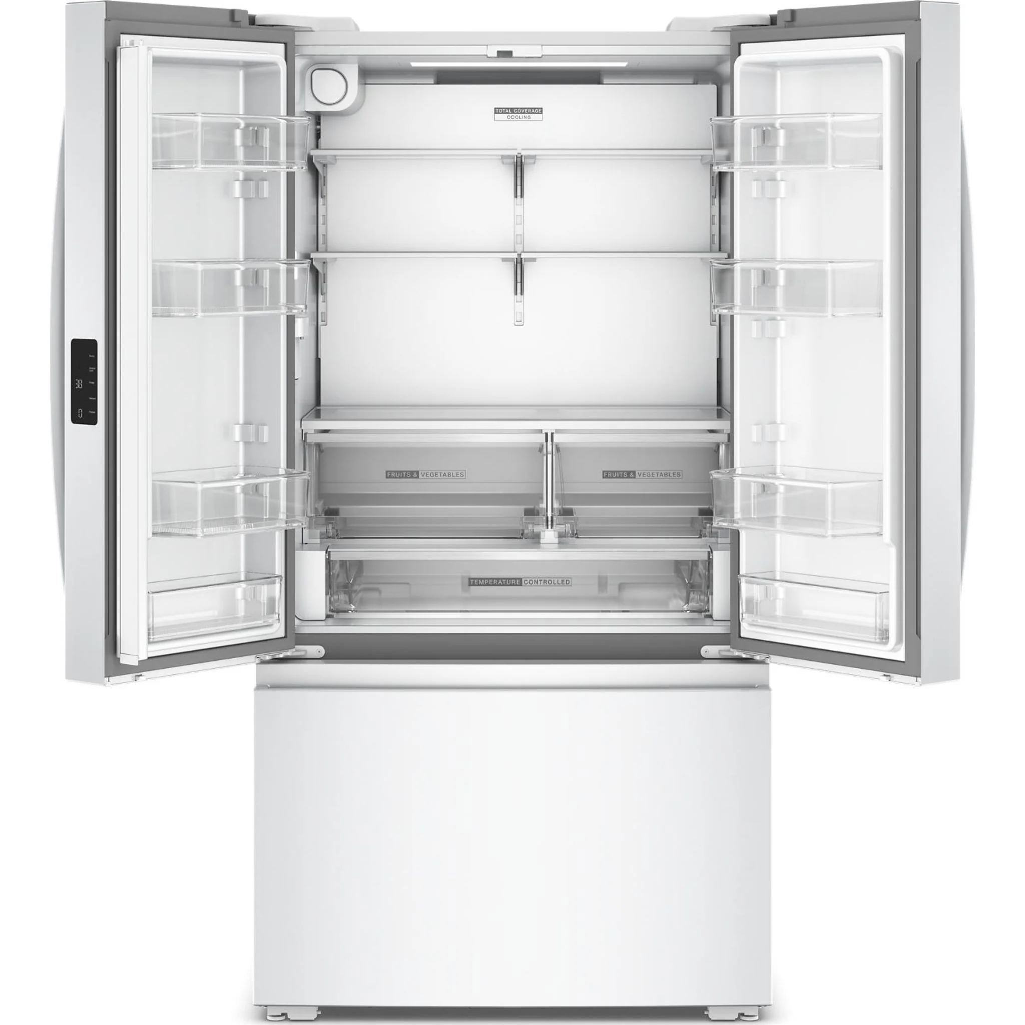 Whirlpool 36-inch Wide True Counter Depth 3-Door French Door Refrigerator - 24 cu. ft. - White (WRFC3036RW) - Image 8