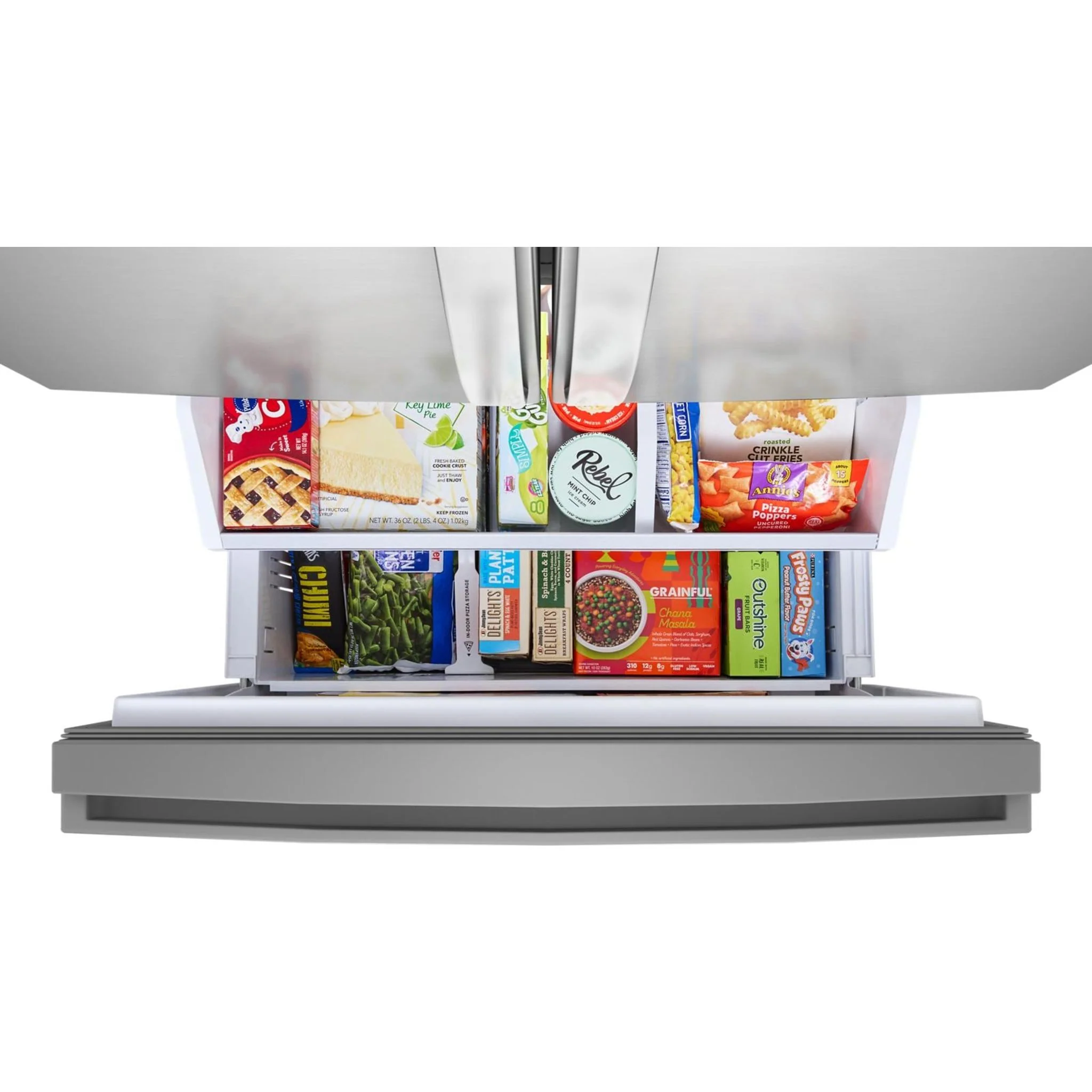 Whirlpool 36-inch Wide True Counter Depth 3-Door French Door Refrigerator - 24 cu. ft. - Fingerprint-Resistant Stainless Finish (WRFC3036RZ) - Image 5