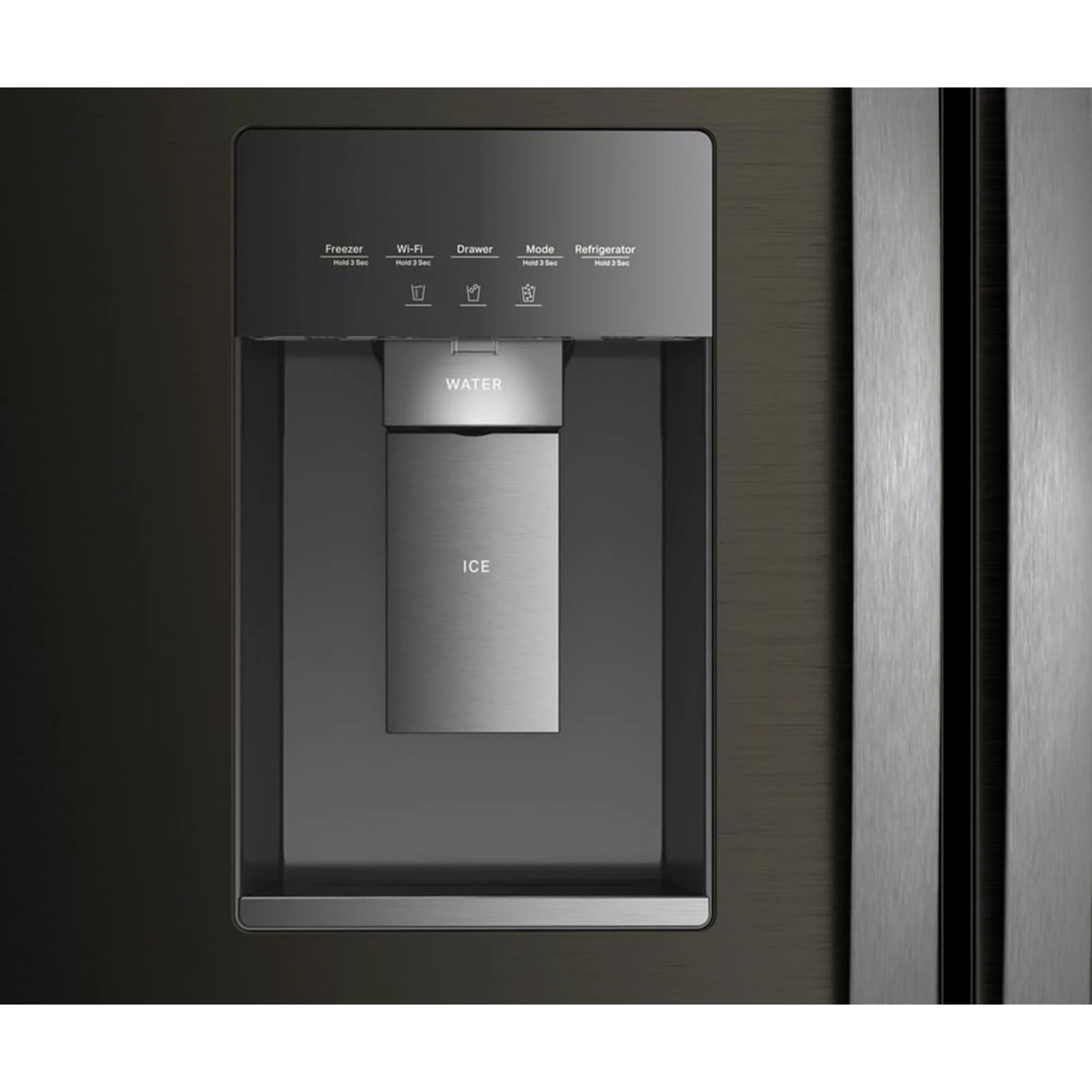 Whirlpool 36-inch Wide True Counter Depth 3-Door French Door Refrigerator - 23.4 cu. ft. - Black Stainless Finish (WRFC5036RV) - Image 14