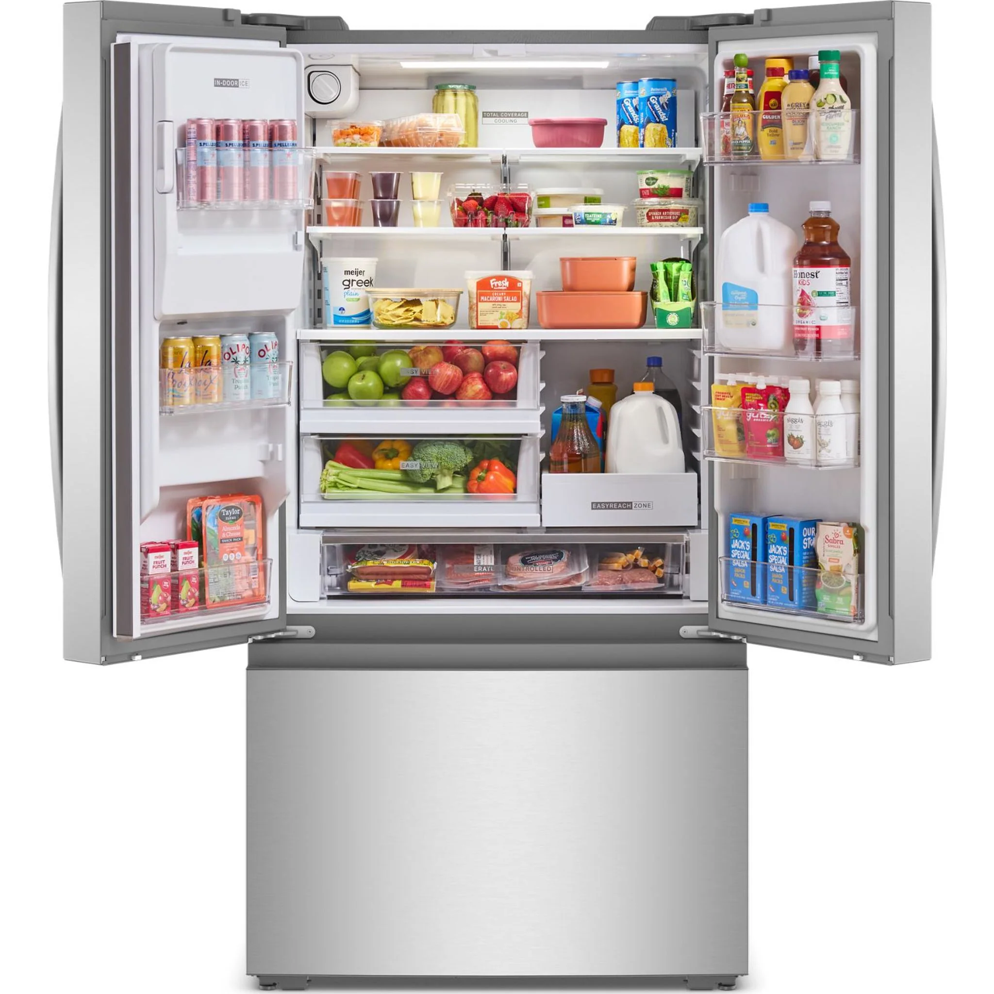 Whirlpool 36-inch Wide True Counter Depth 3-Door French Door Refrigerator - 23.4 cu. ft. - Fingerprint-Resistant Stainless Finish (WRFC5036RZ) - Image 16