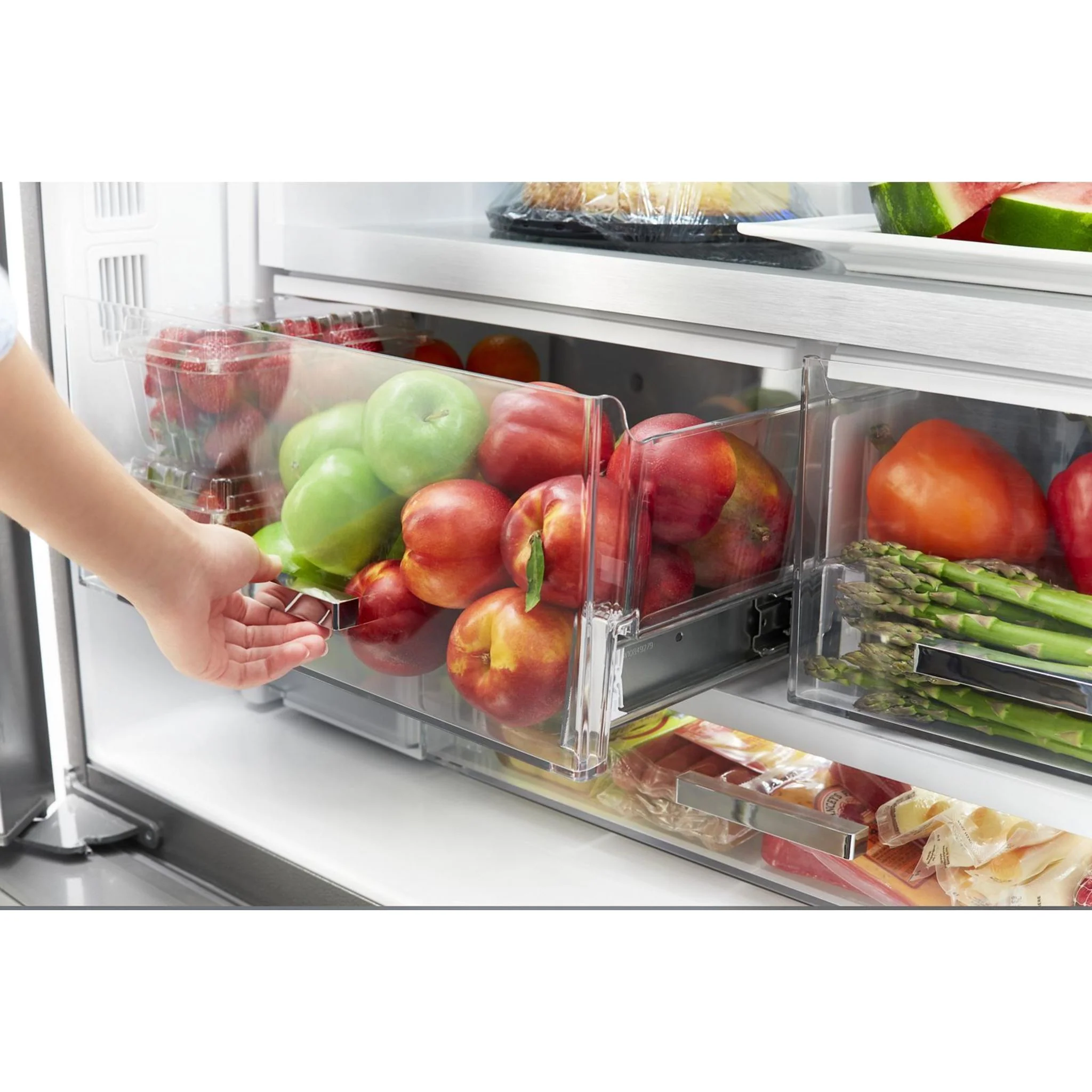 Whirlpool 36-inch Wide Counter Depth French Door Refrigerator -Stainless Steel Black (WRFC9636RV) - Image 19