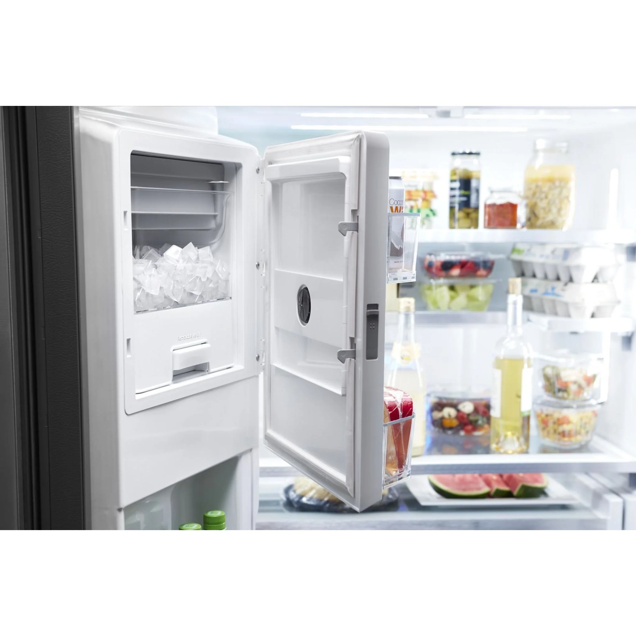 Whirlpool 36-inch Wide Counter Depth French Door Refrigerator -Stainless Steel Black (WRFC9636RV) - Image 8