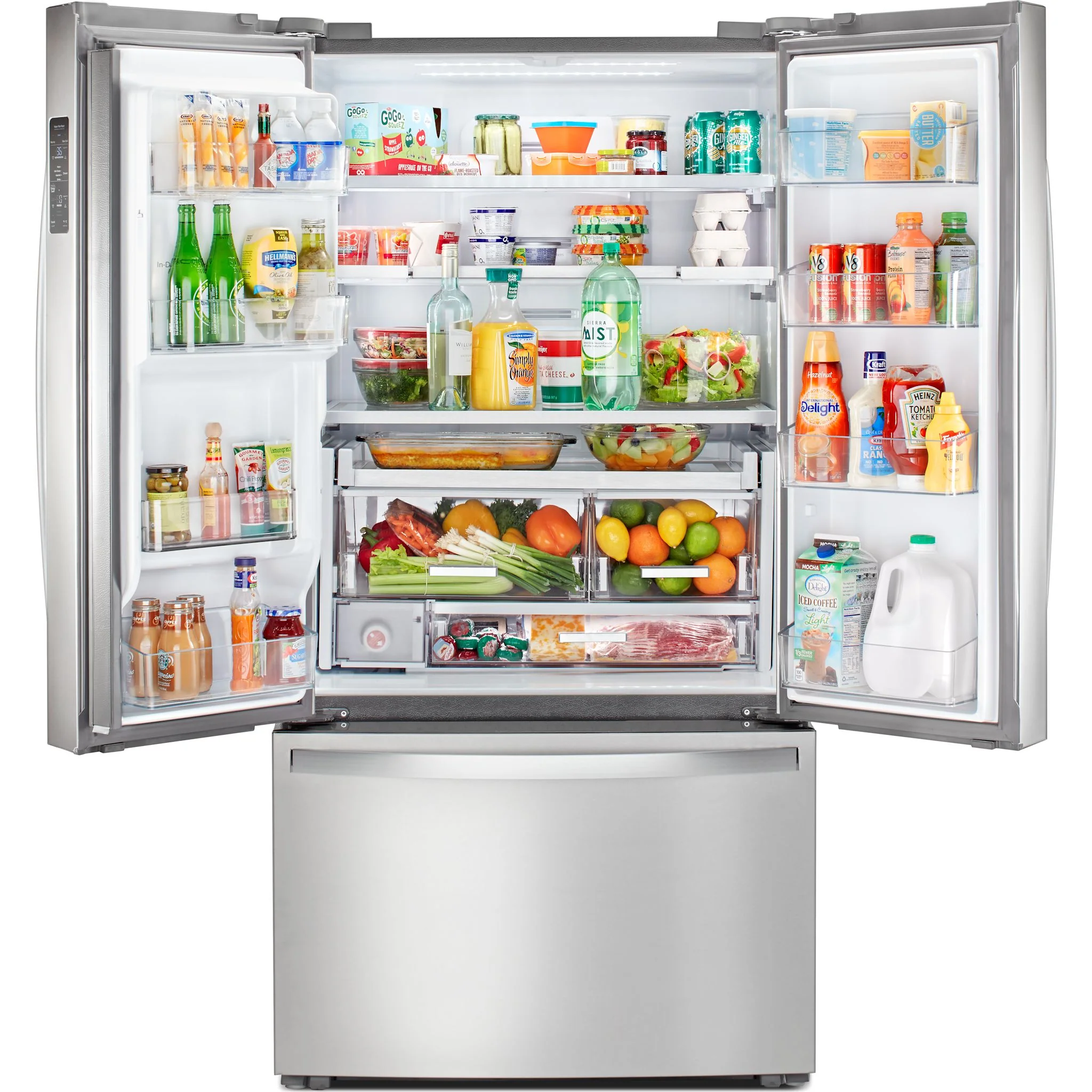 Whirlpool 36-inch Wide Counter Depth French Door Refrigerator -Fingerprint Resistant Stainless Steel (WRFC9636RZ) - Image 7