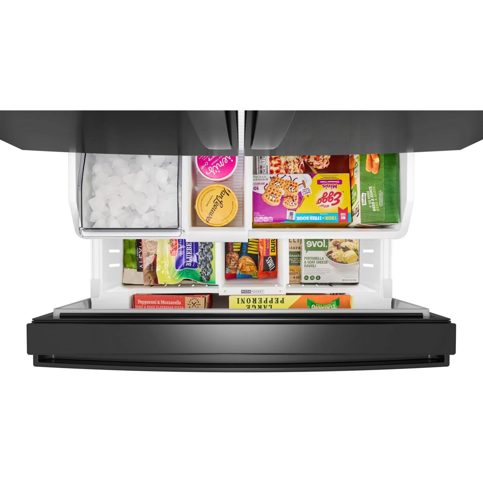 Whirlpool 36-Inch French Door Refrigerator with Interior Water Dispenser - 31 cu. ft. -Black (WRFF3336SB) - Image 17