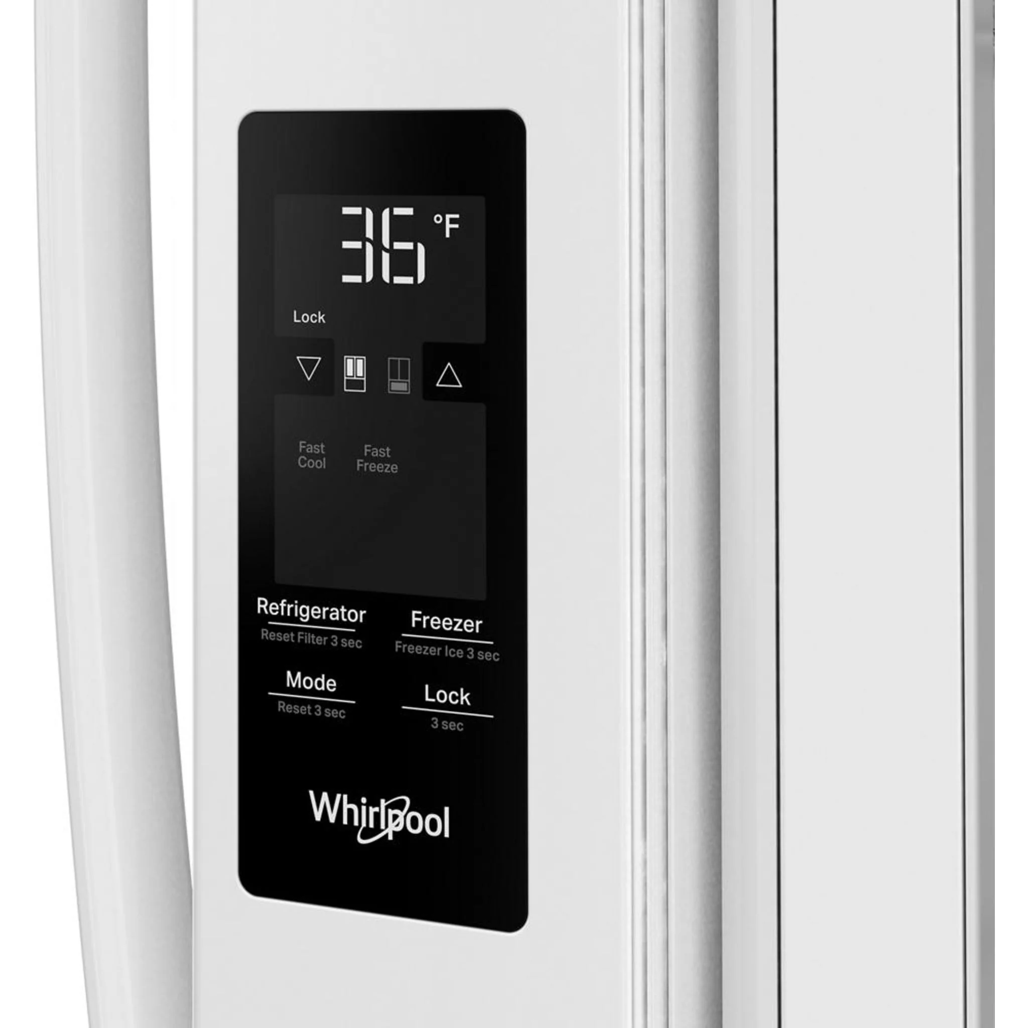 Whirlpool 36-Inch French Door Refrigerator with Interior Water Dispenser - 31 cu. ft. -White (WRFF3336SW) - Image 20