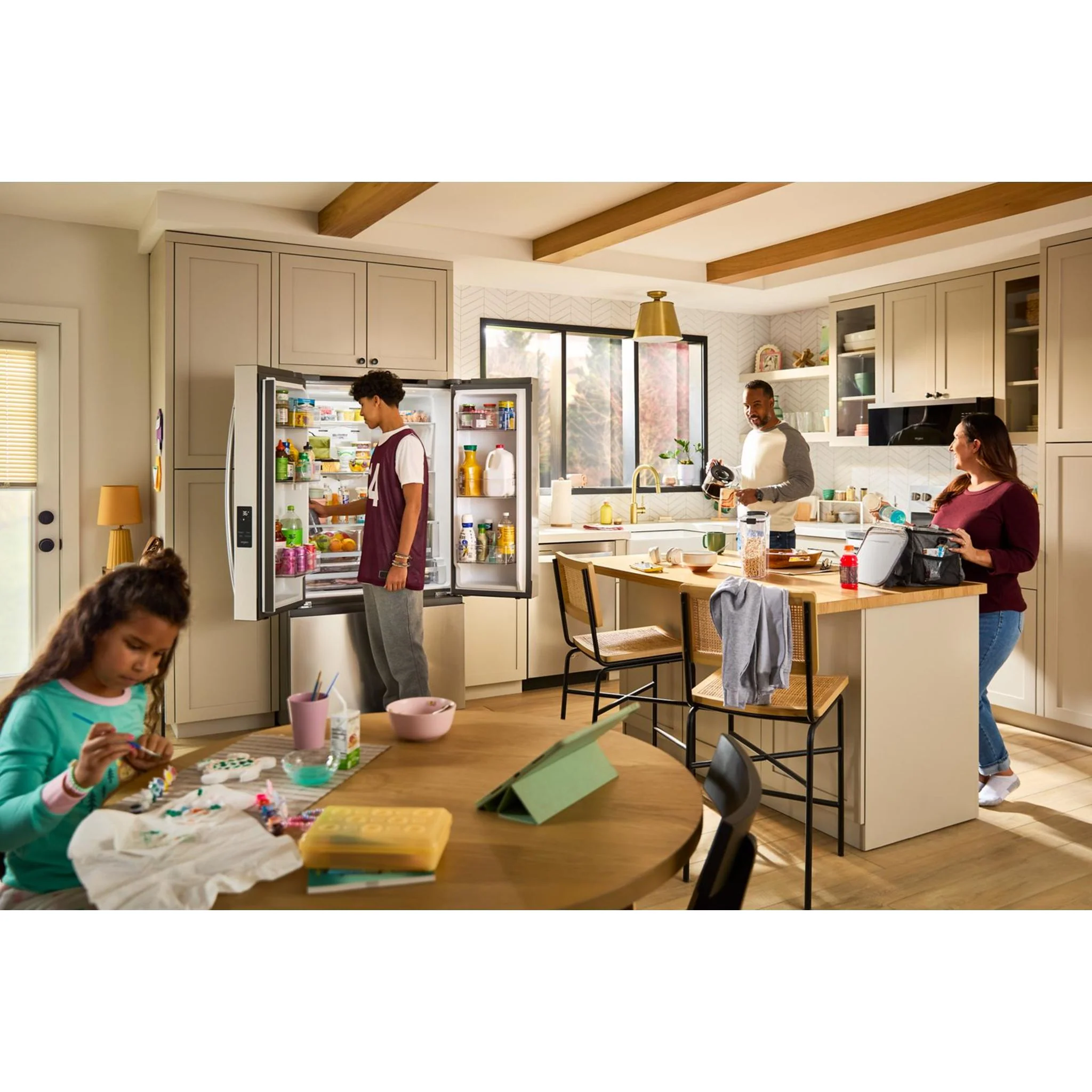 Whirlpool 36-Inch French Door Refrigerator with Interior Water Dispenser - 31 cu. ft. -Fingerprint Resistant Stainless Steel (WRFF3336SZ) - Image 14