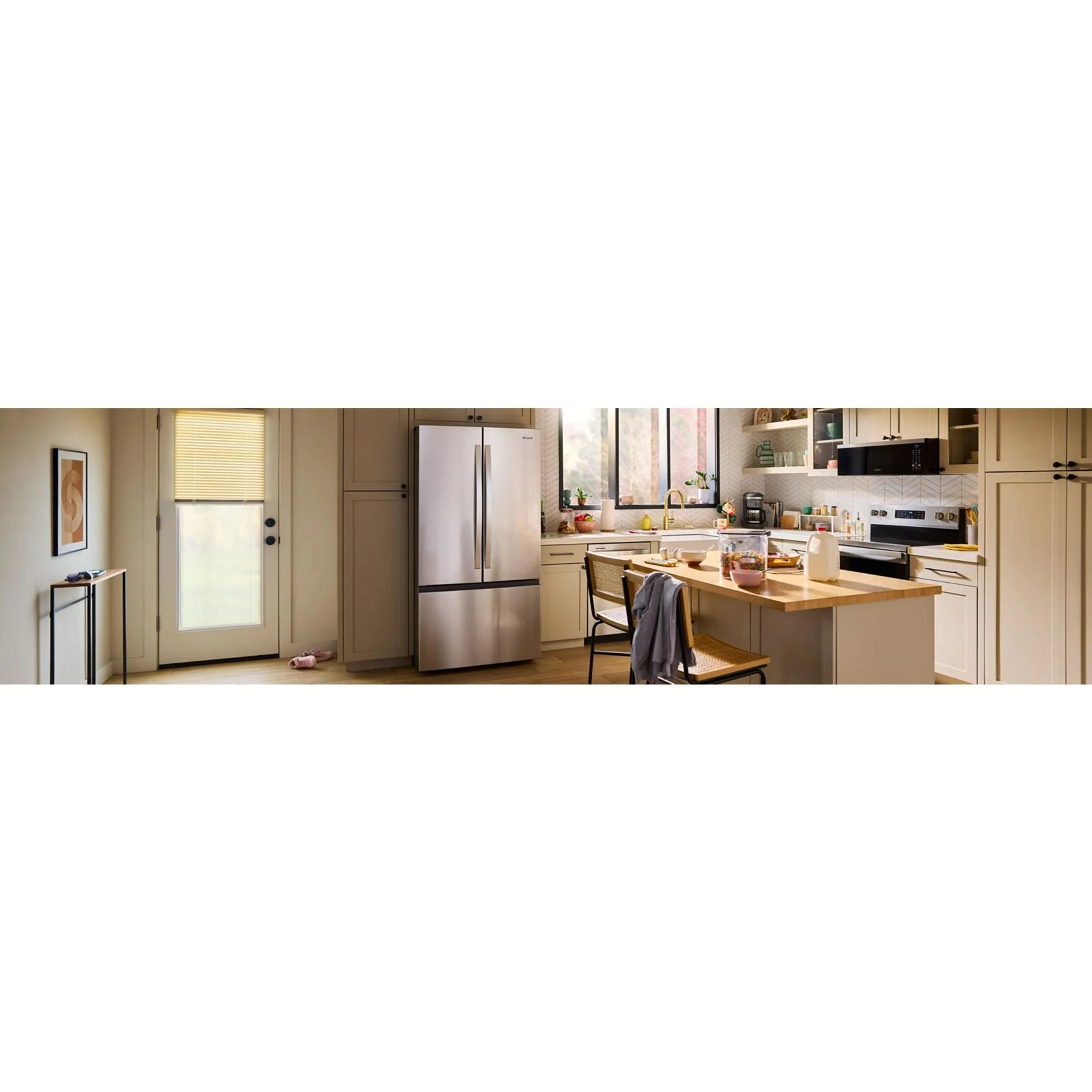 Whirlpool 36-Inch French Door Refrigerator with Interior Water Dispenser - 31 cu. ft. -Fingerprint Resistant Stainless Steel (WRFF3336SZ) - Image 20