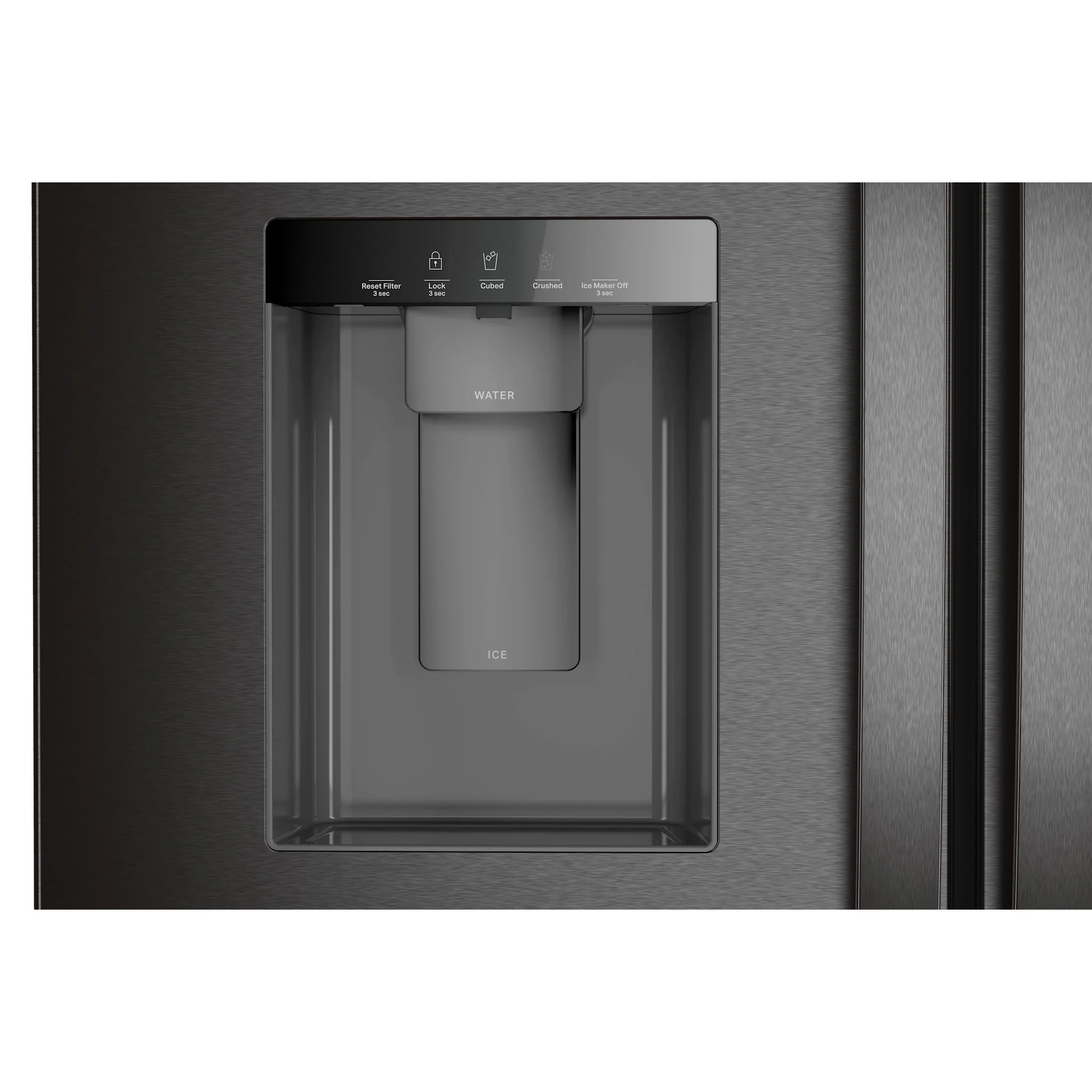 Whirlpool 36-Inch French Door Refrigerator with In-Door Water and Ice Maker - 30 cu. ft. -Print Resist Blk SS (WRFF3536SV) - Image 4