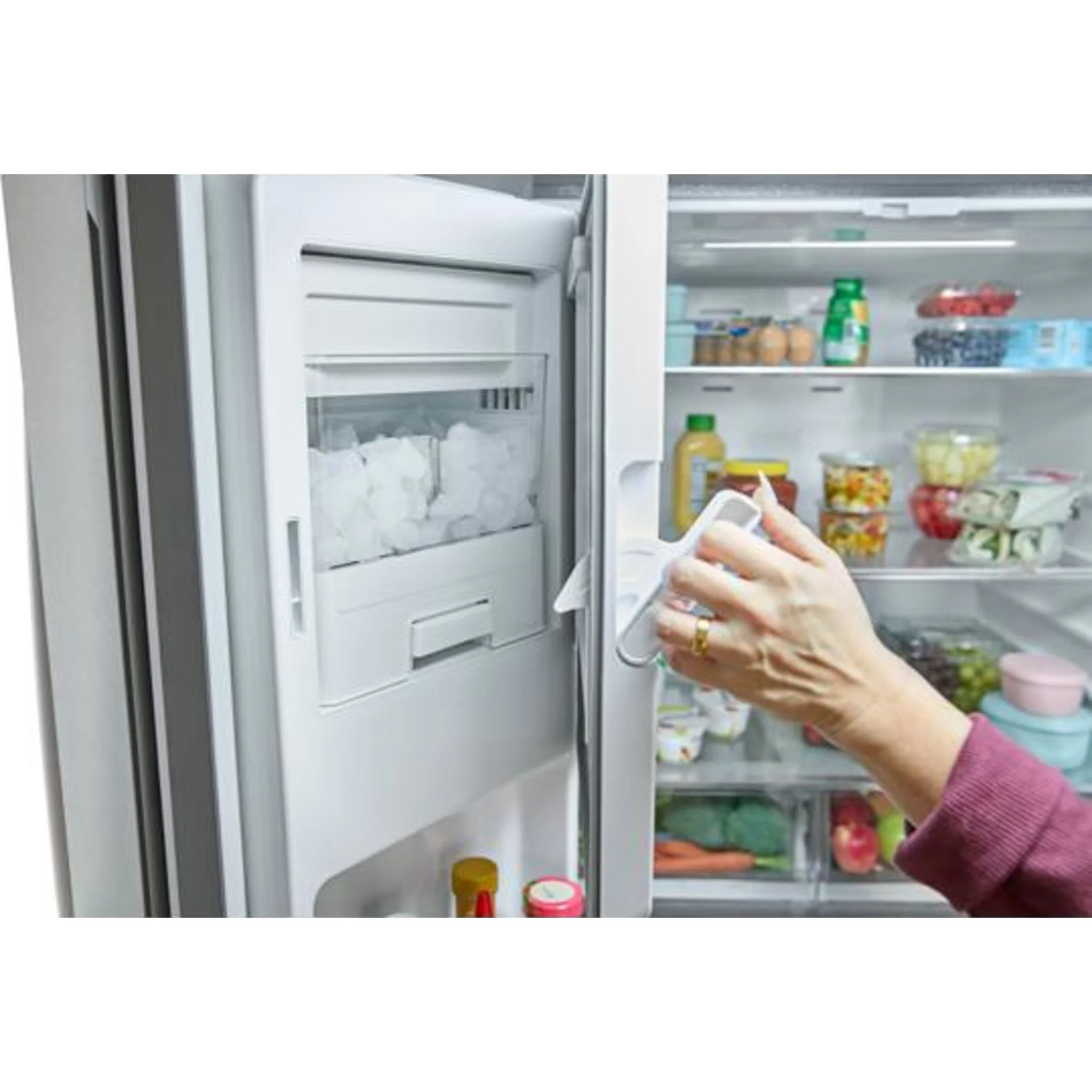 Whirlpool 36-Inch French Door Refrigerator with In-Door Water and Ice Maker - 30 cu. ft. -White (WRFF3536SW) - Image 14