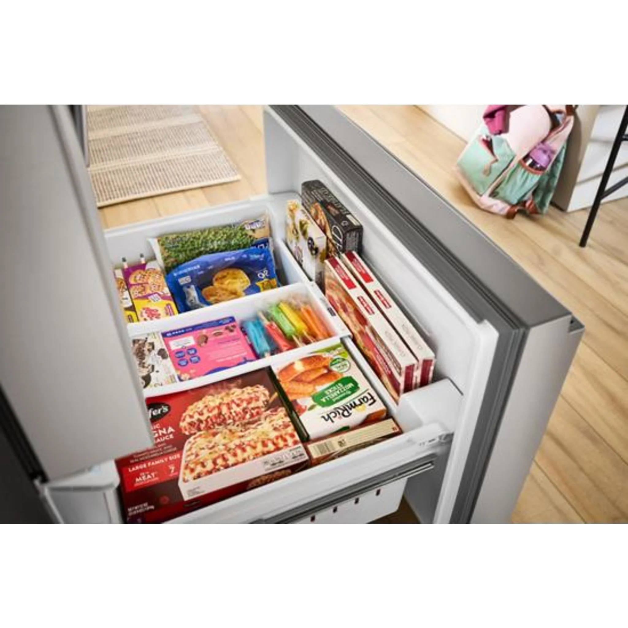 Whirlpool 36-Inch French Door Refrigerator with In-Door Water and Ice Maker - 30 cu. ft. -White (WRFF3536SW) - Image 4
