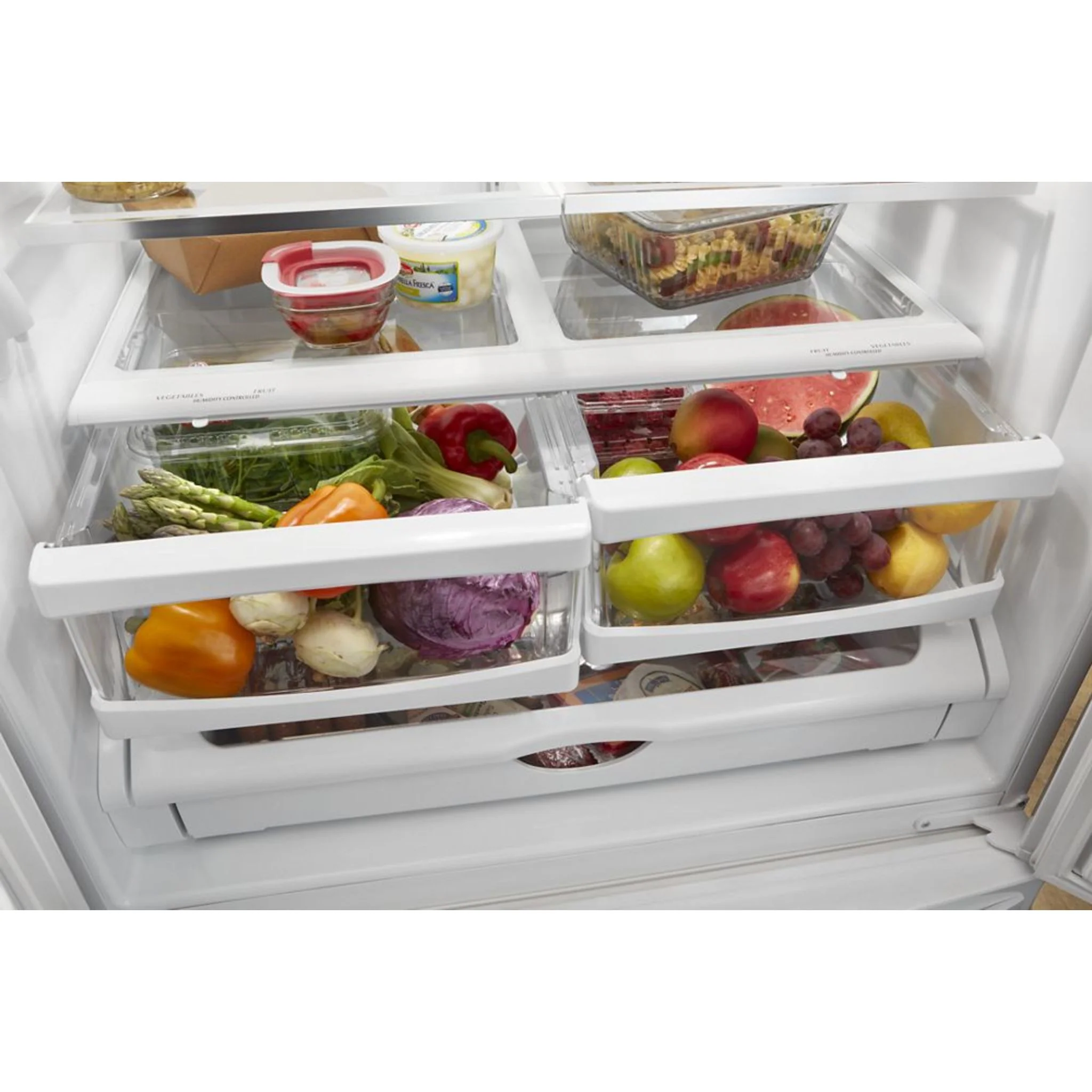 Whirlpool 33-inch Wide French Door Refrigerator - 22 cu. ft. -White (WRFF5333PW) - Image 3