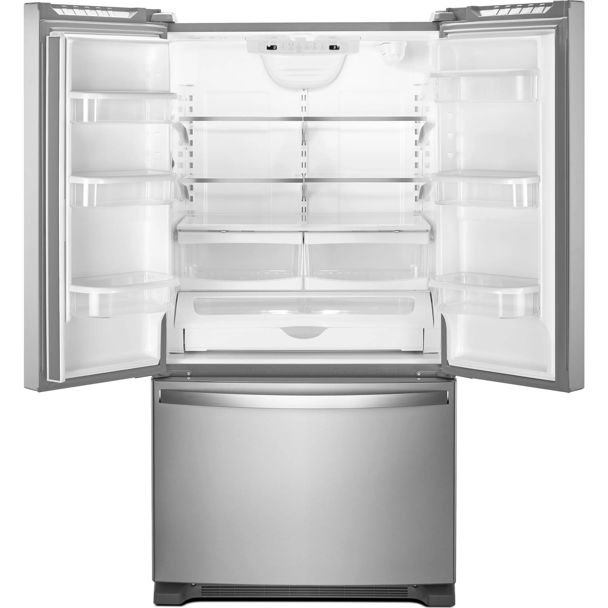 Whirlpool 33-inch Wide French Door Refrigerator - 22 cu. ft. -Fingerprint Resistant Stainless Steel (WRFF5333PZ) - Image 2