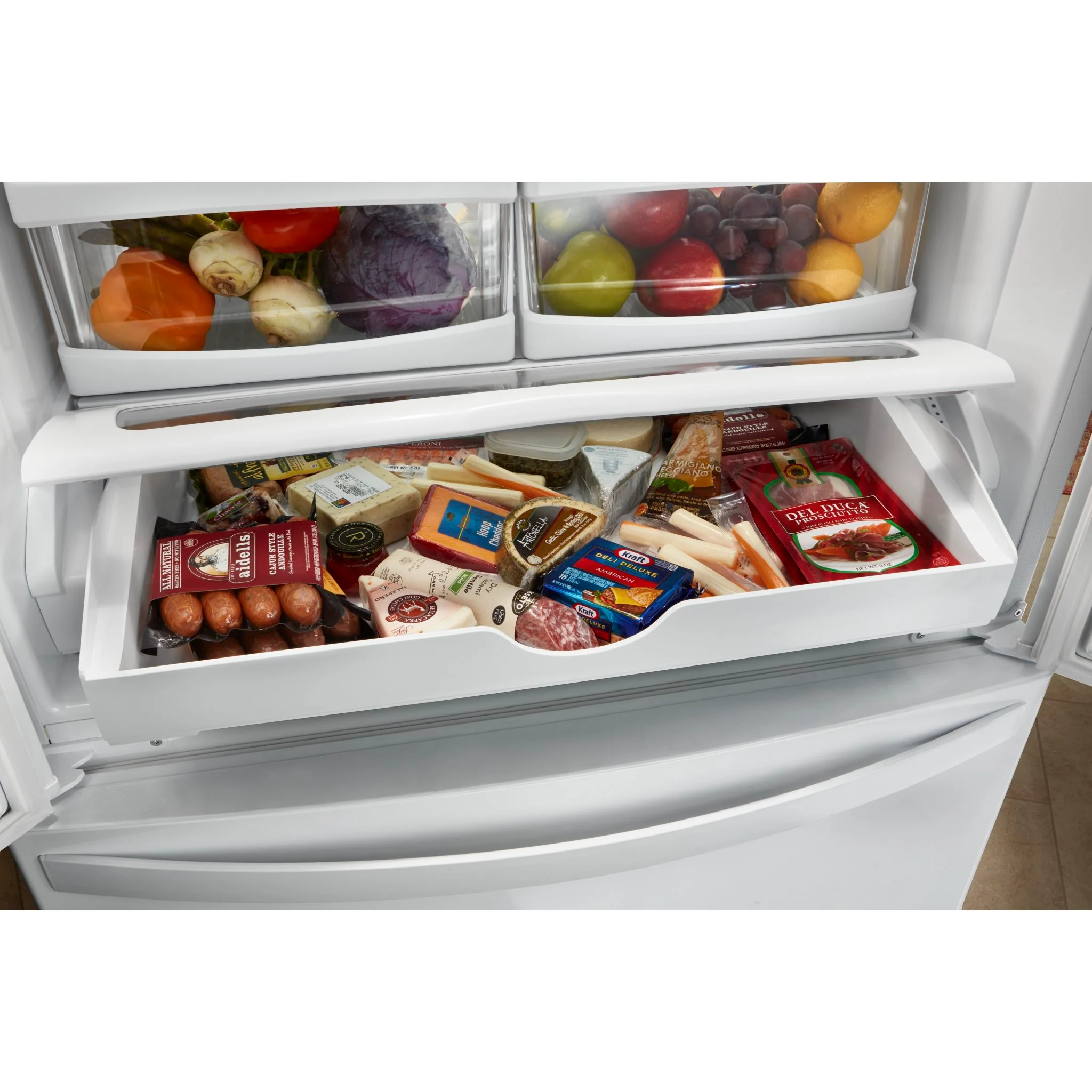 Whirlpool 33-inch Wide French Door Refrigerator - 22 cu. ft. -Fingerprint Resistant Stainless Steel (WRFF5333PZ) - Image 5
