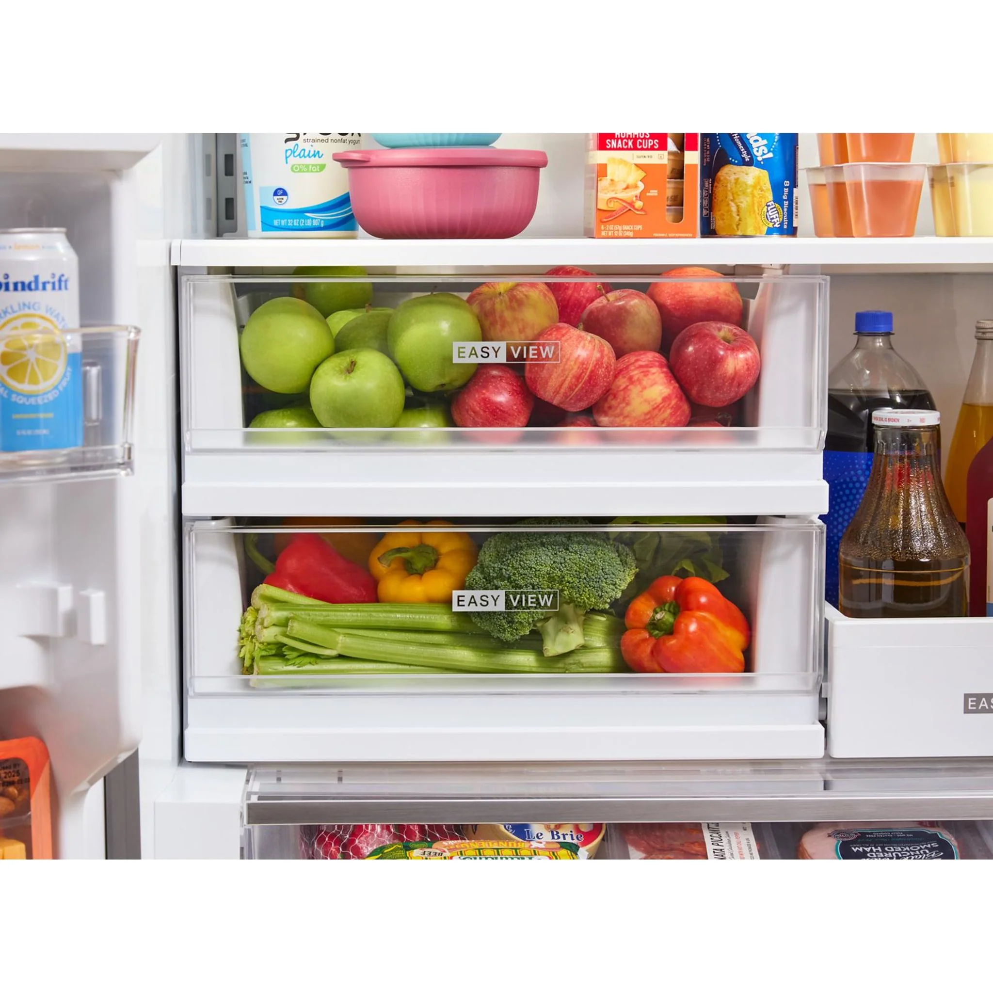 Whirlpool 36-inch Wide True Counter Depth 4-Door French Door Refrigerator - 22 cu. ft. -Black Stainless Finish (WRMC5036RV) - Image 2