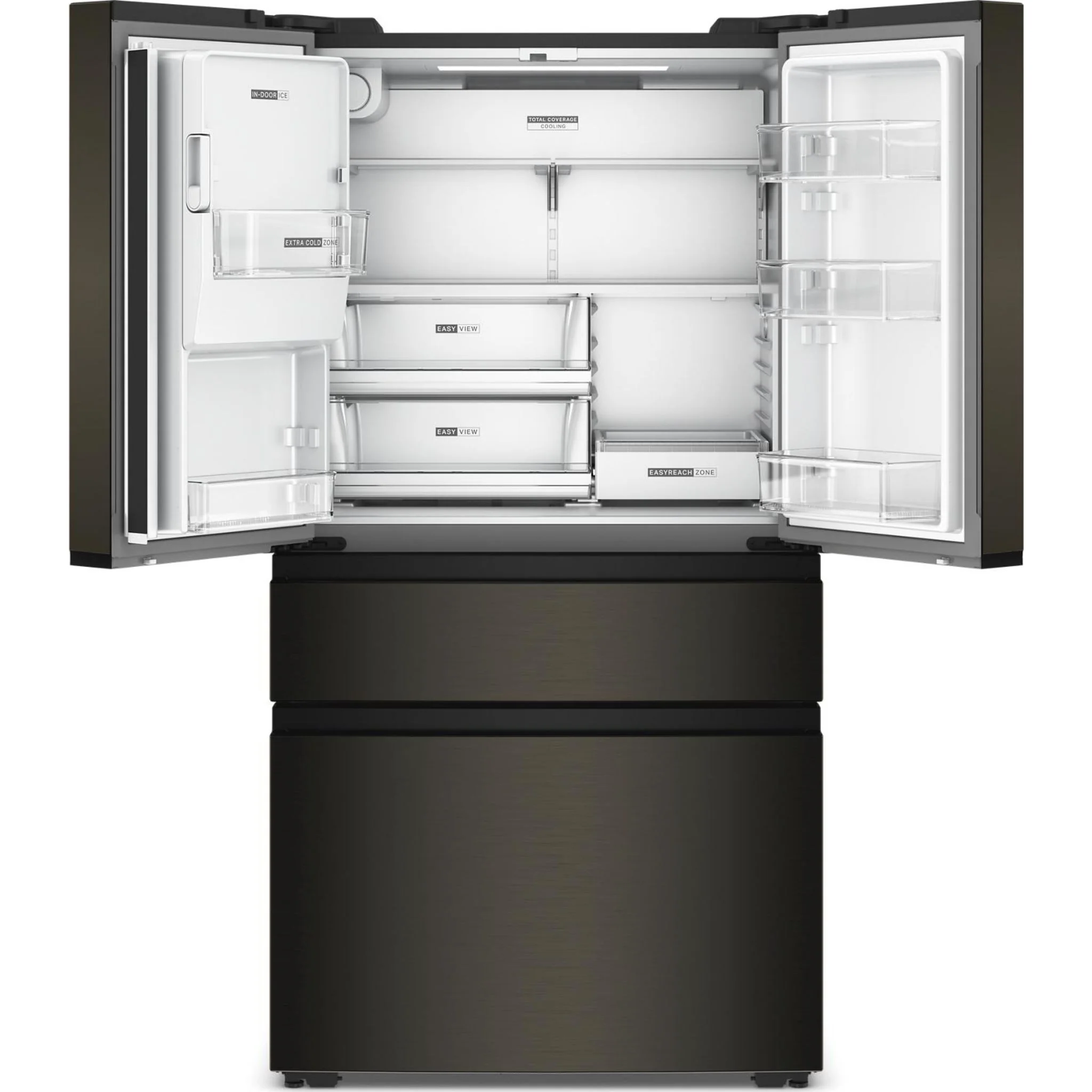 Whirlpool 36-inch Wide True Counter Depth 4-Door French Door Refrigerator - 22 cu. ft. -Black Stainless Finish (WRMC5036RV) - Image 20