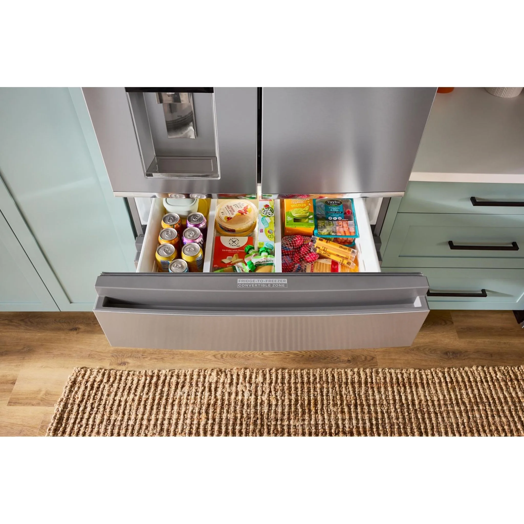 Whirlpool 36-inch Wide True Counter Depth 4-Door French Door Refrigerator - 22 cu. ft. -Black Stainless Finish (WRMC5036RV) - Image 6