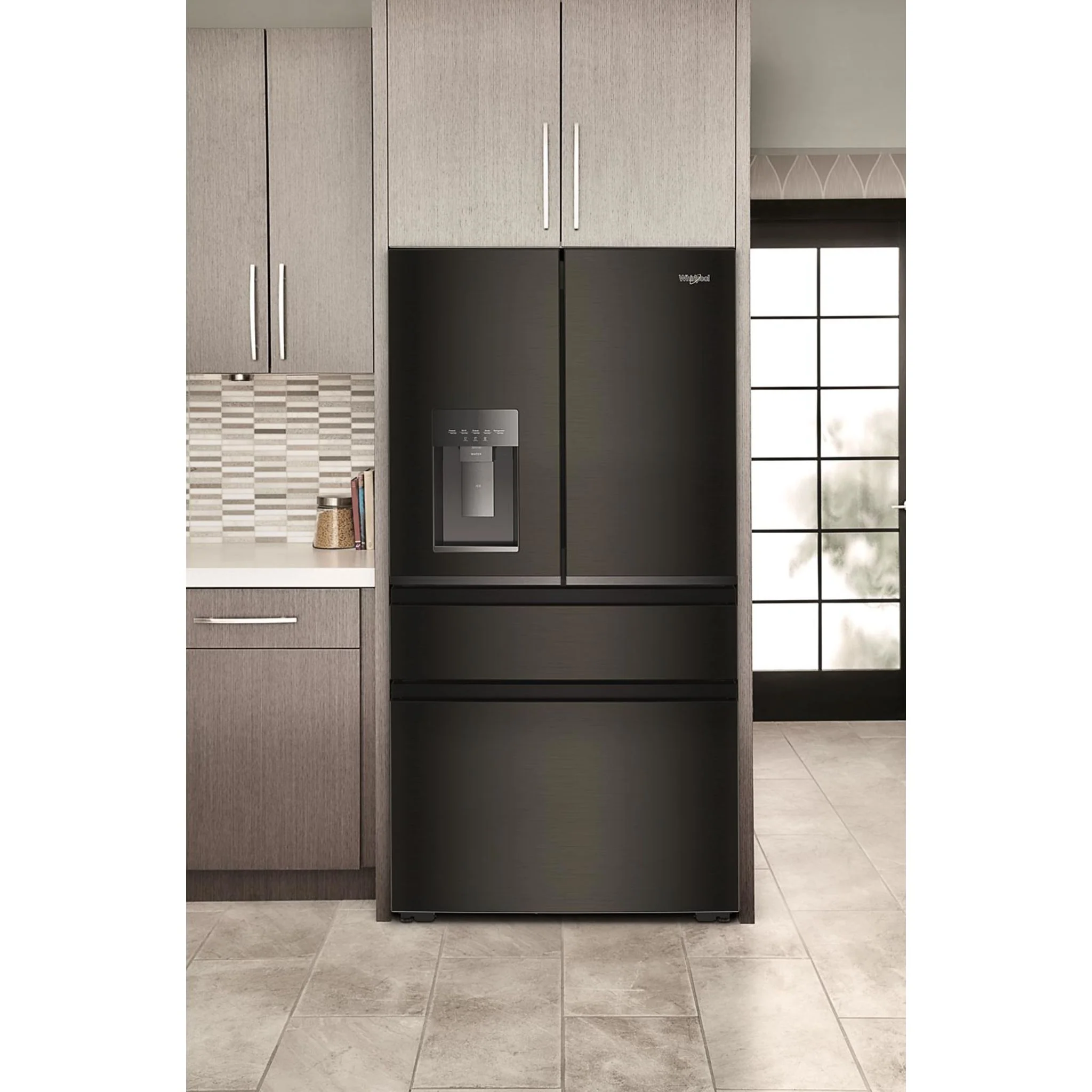 Whirlpool 36-inch Wide True Counter Depth 4-Door French Door Refrigerator - 22 cu. ft. -Black Stainless Finish (WRMC7036RV) - Image 13