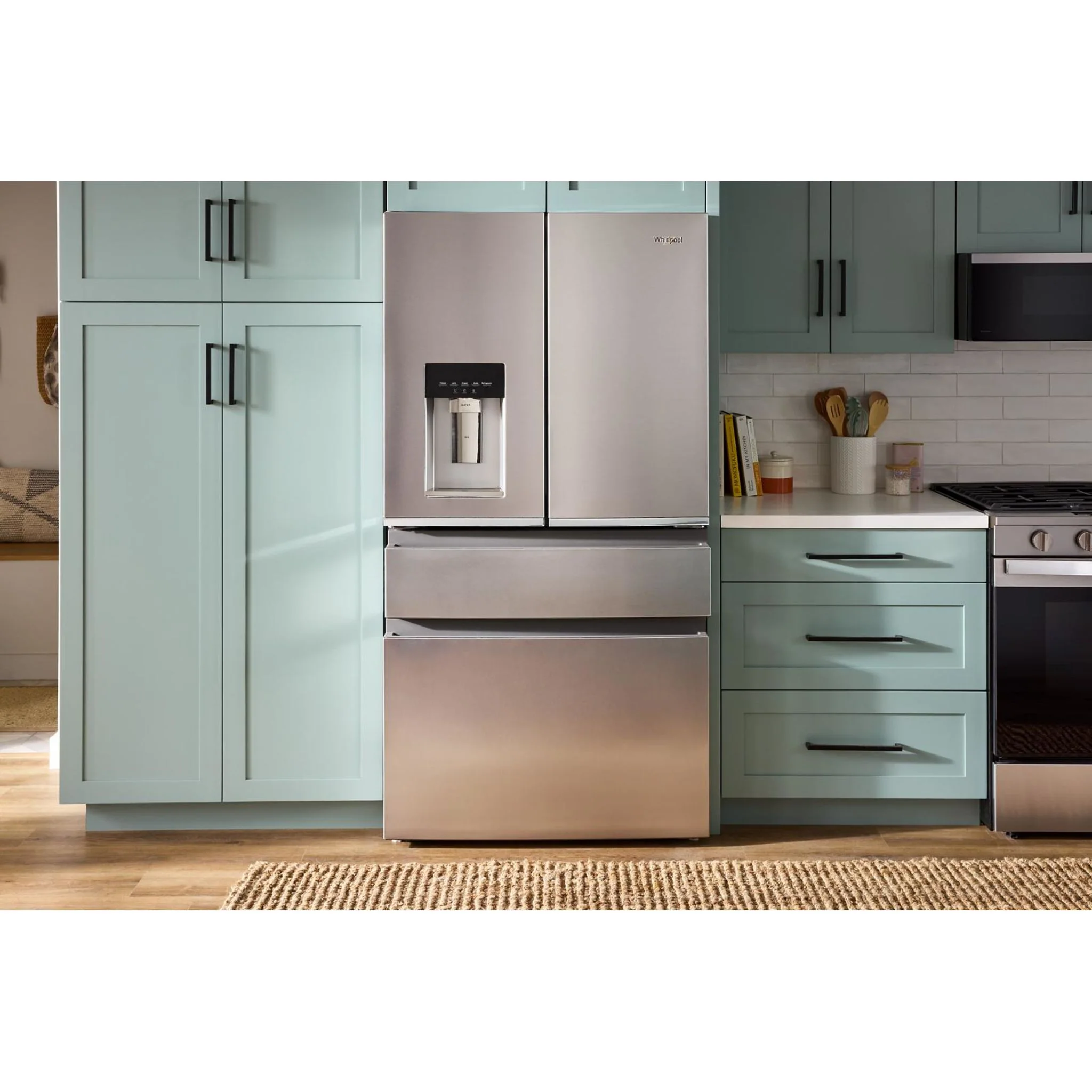 Whirlpool 36-inch Wide True Counter Depth 4-Door French Door Refrigerator - 22 cu. ft. -Black Stainless Finish (WRMC7036RV) - Image 20