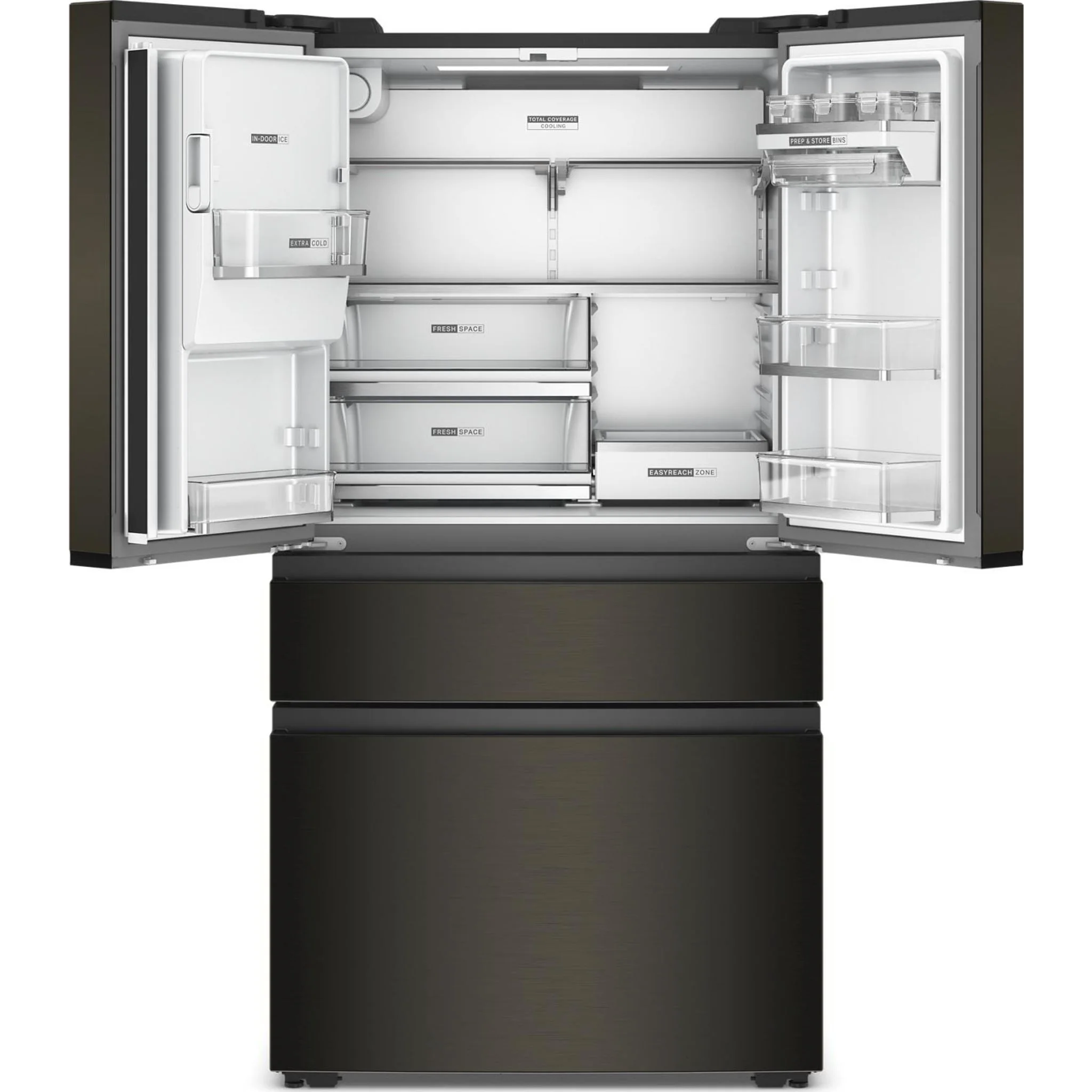 Whirlpool 36-inch Wide True Counter Depth 4-Door French Door Refrigerator - 22 cu. ft. -Black Stainless Finish (WRMC7036RV) - Image 21