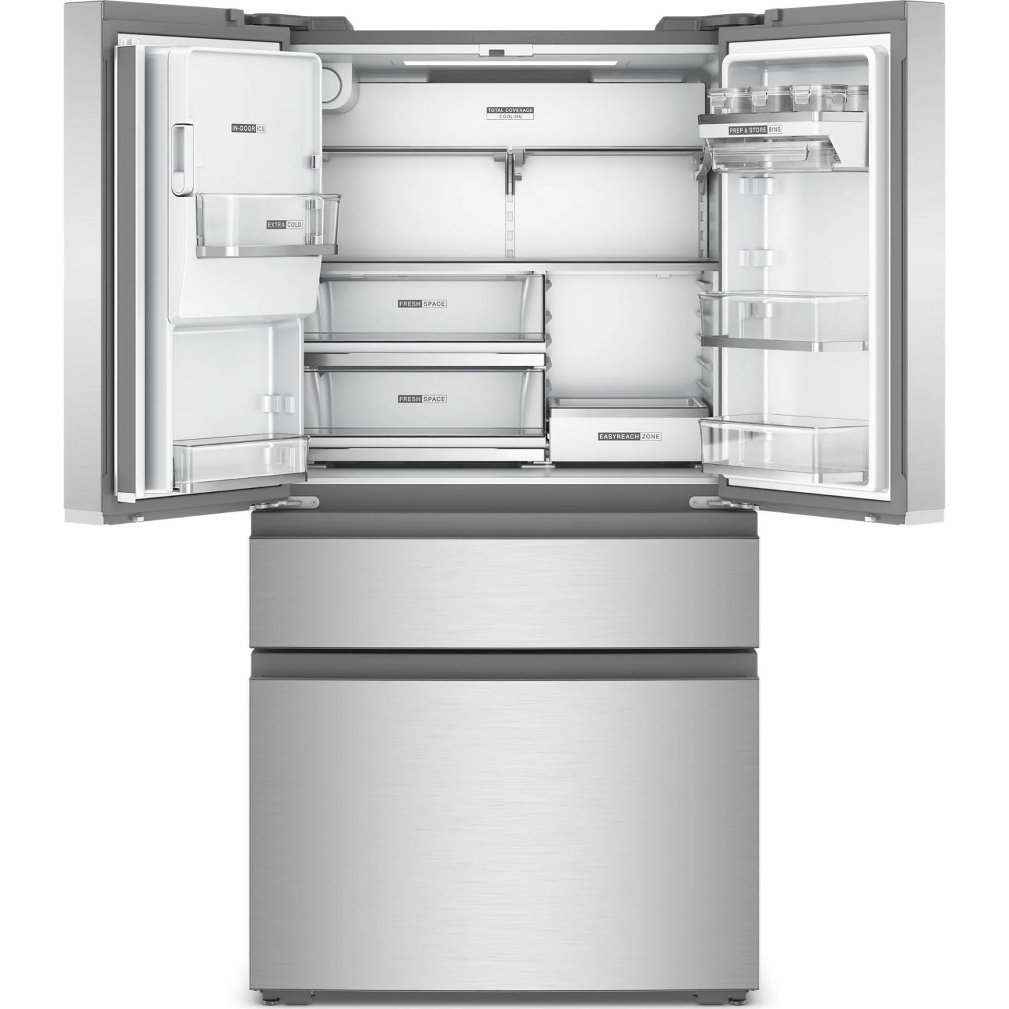 Whirlpool 36-inch Wide True Counter Depth 4-Door French Door Refrigerator - 22 cu. ft. -Fingerprint-Resistant Stainless Finish (WRMC7036RZ) - Image 14