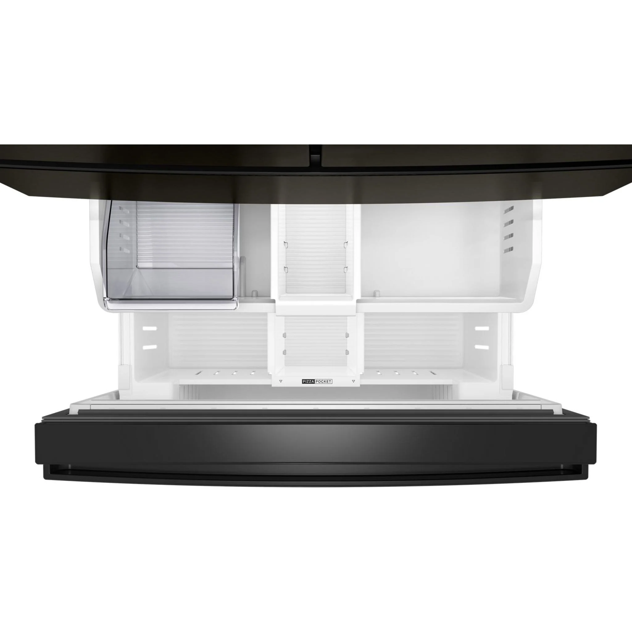 Whirlpool 30 Cu. Ft. Family-Sized Capacity French door refrigerator with Flexible Tempearture Drawer - Print Resist Blk Stnlss (WRMF3336SV) - Image 6