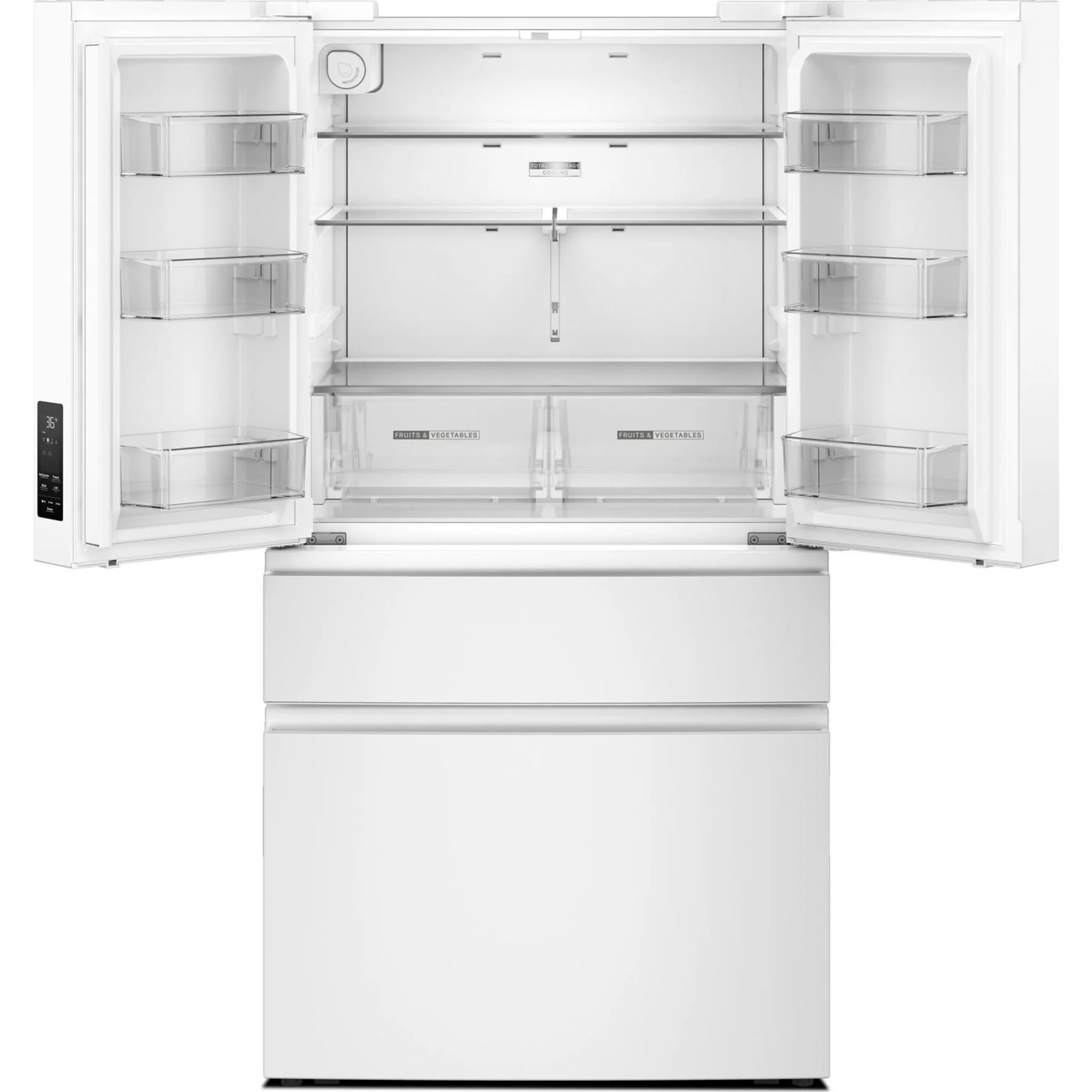 Whirlpool 30 Cu. Ft. Family-Sized Capacity French door refrigerator with Flexible Tempearture Drawer - White (WRMF3336SW) - Image 14