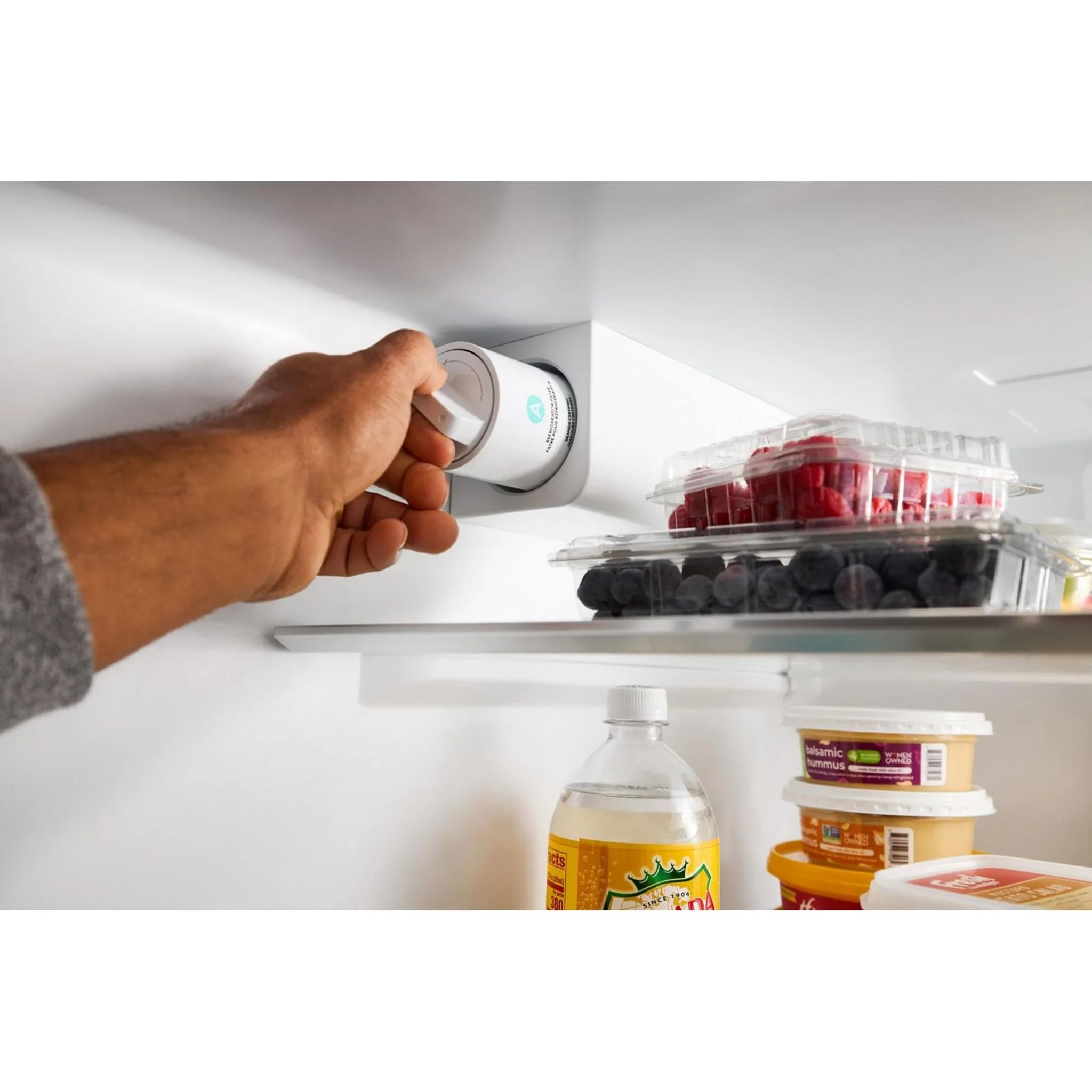 Whirlpool 30 Cu. Ft. Family-Sized Capacity French door refrigerator with Flexible Tempearture Drawer - White (WRMF3336SW) - Image 8