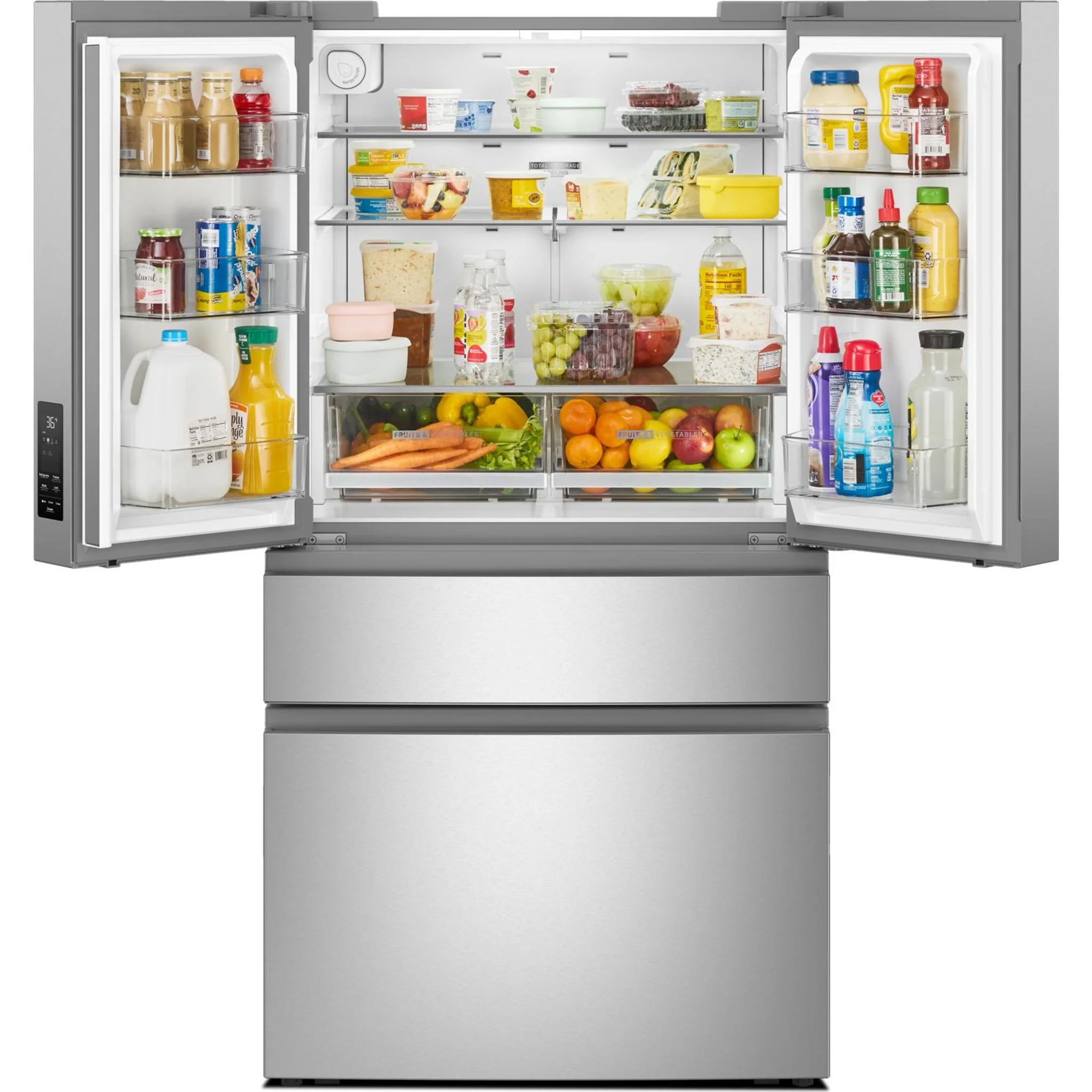 Whirlpool 30 Cu. Ft. French Door Refrigerator with Flexible Temperature Drawer - Fingerprint Resistant Stainless Steel (WRMF3336SZ) - Image 12