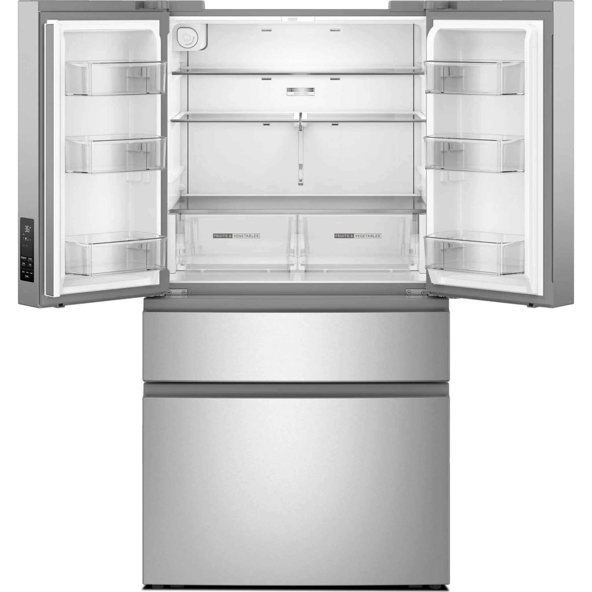Whirlpool 30 Cu. Ft. French Door Refrigerator with Flexible Temperature Drawer - Fingerprint Resistant Stainless Steel (WRMF3336SZ) - Image 9